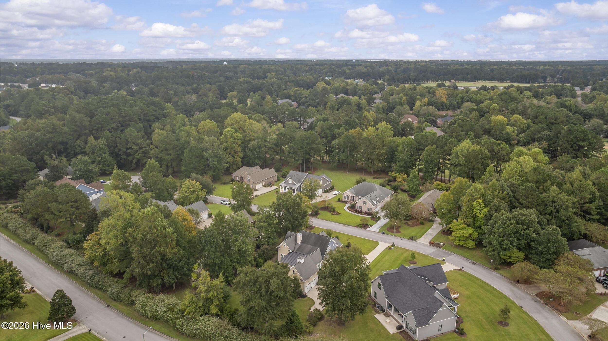 Aerial View - 108 Sursee Court, New Bern, NC 28562