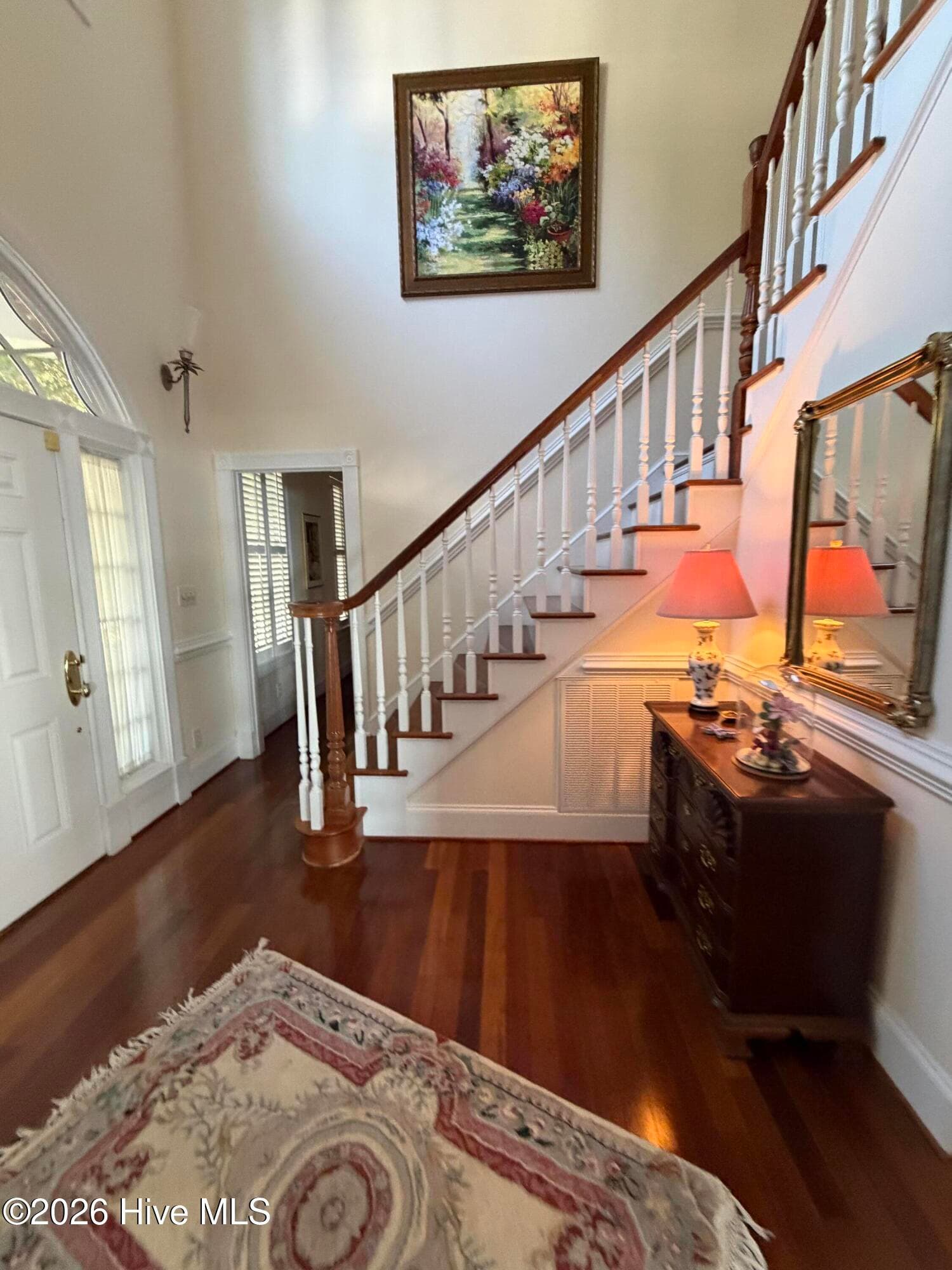 Foyer and stairs. Leading to the kitchen is a Formal dining room. Photo coming soon. - 408 Bay Point Drive, Edenton, NC 27932