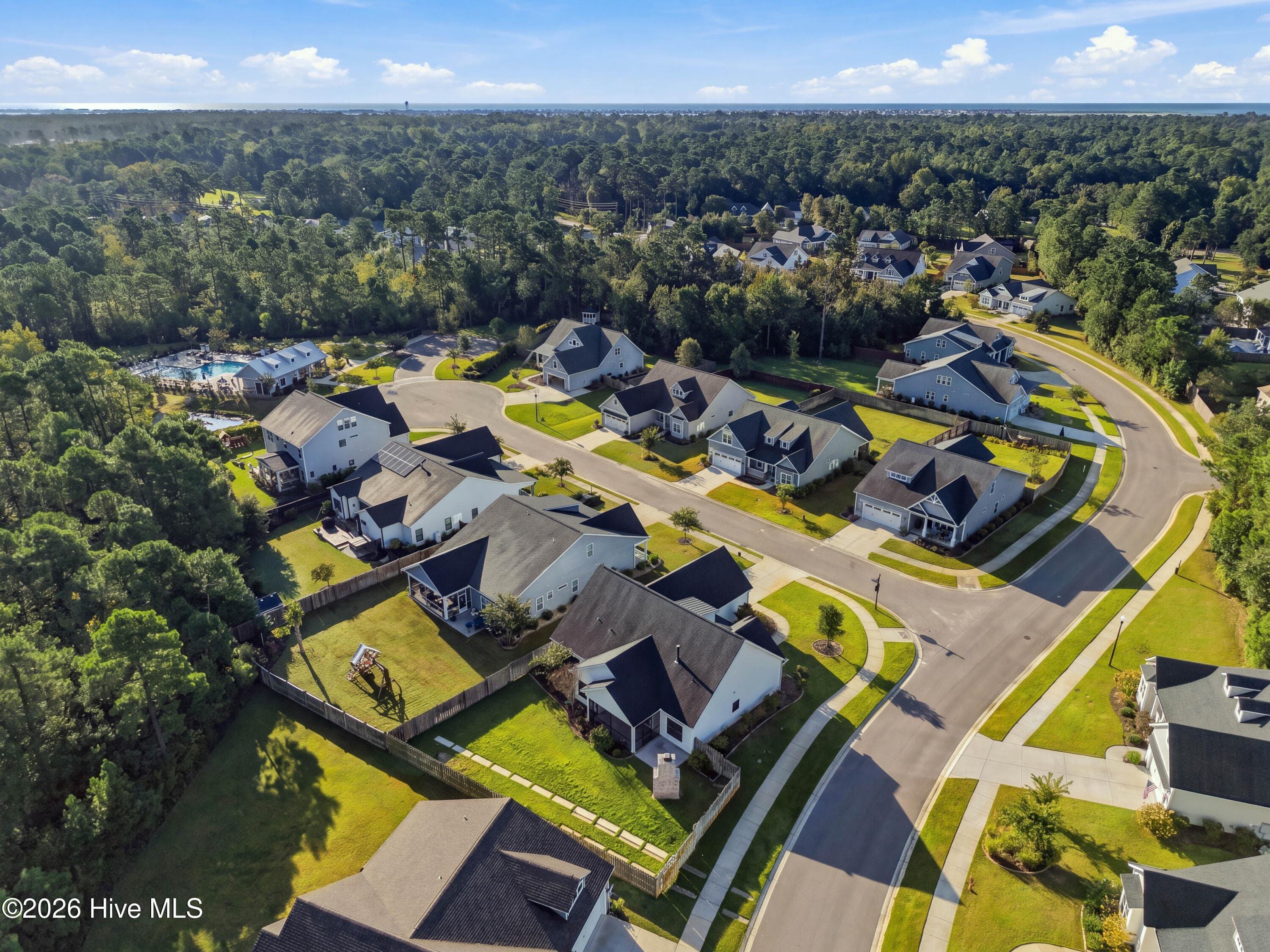 Back right Aerial - 11 Lemongrass Court, Hampstead, NC 28443