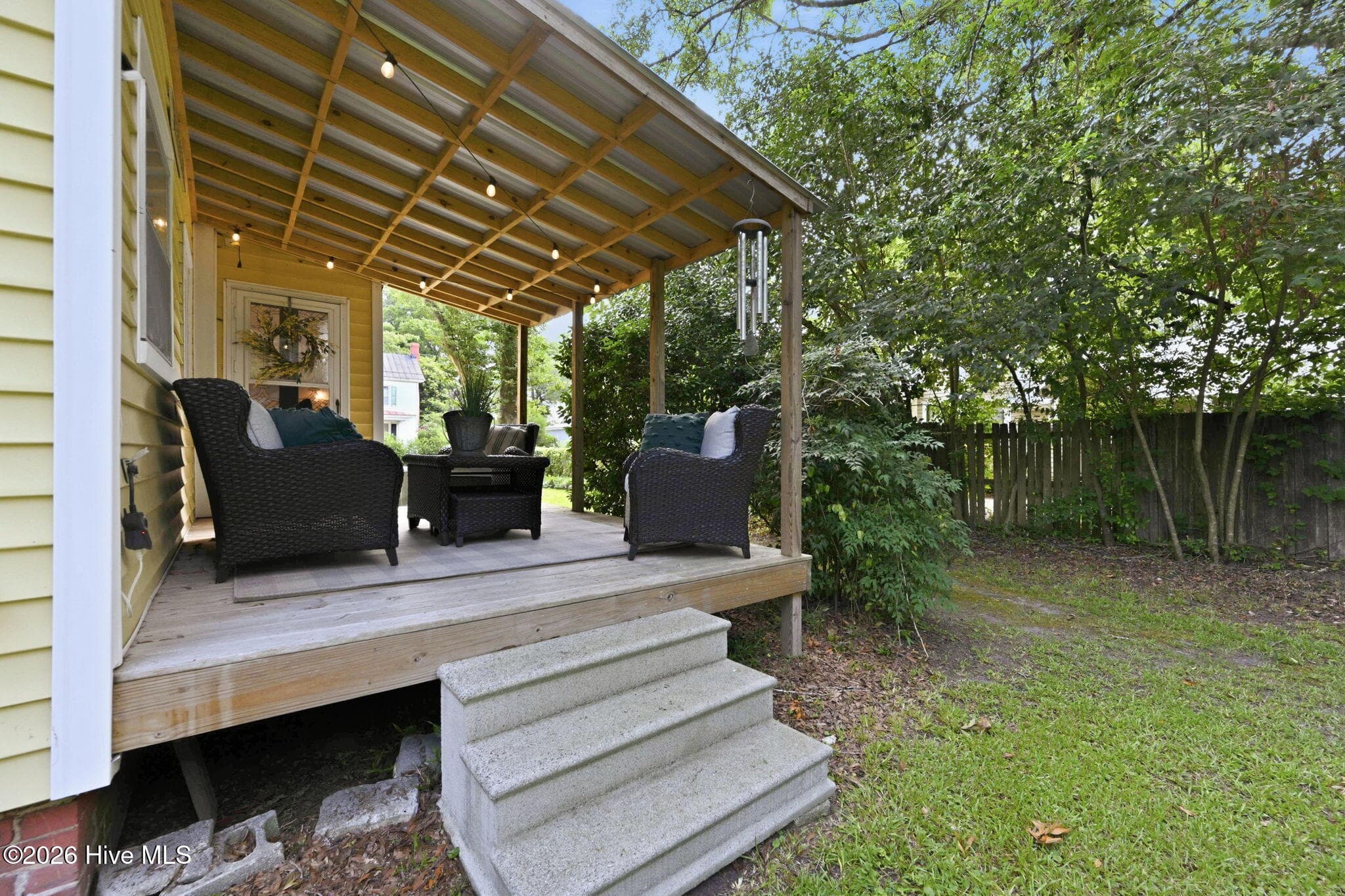 Private primary bedroom deck - 105 E Hargett Street, Richlands, NC 28574