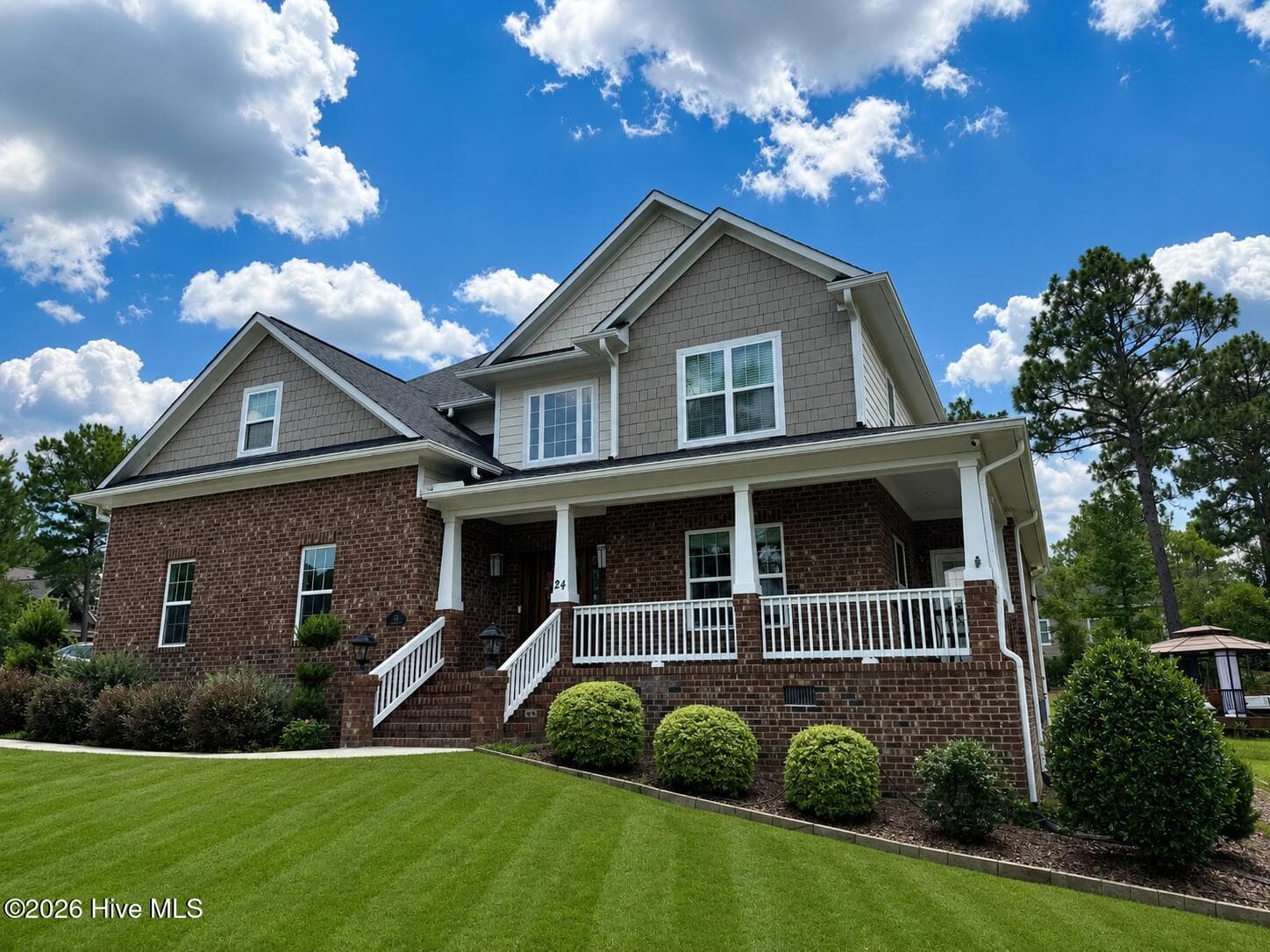 Home with gazebo in back - 24 Banning Drive, Whispering Pines, NC 28327