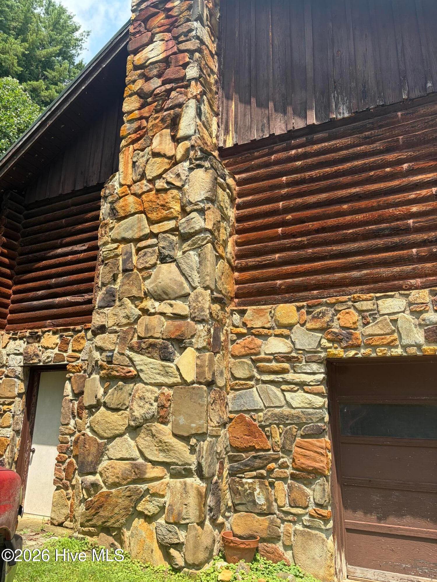 Beautiful rock fireplace - 913 Franks Creek Road, Robbinsville, NC 28771