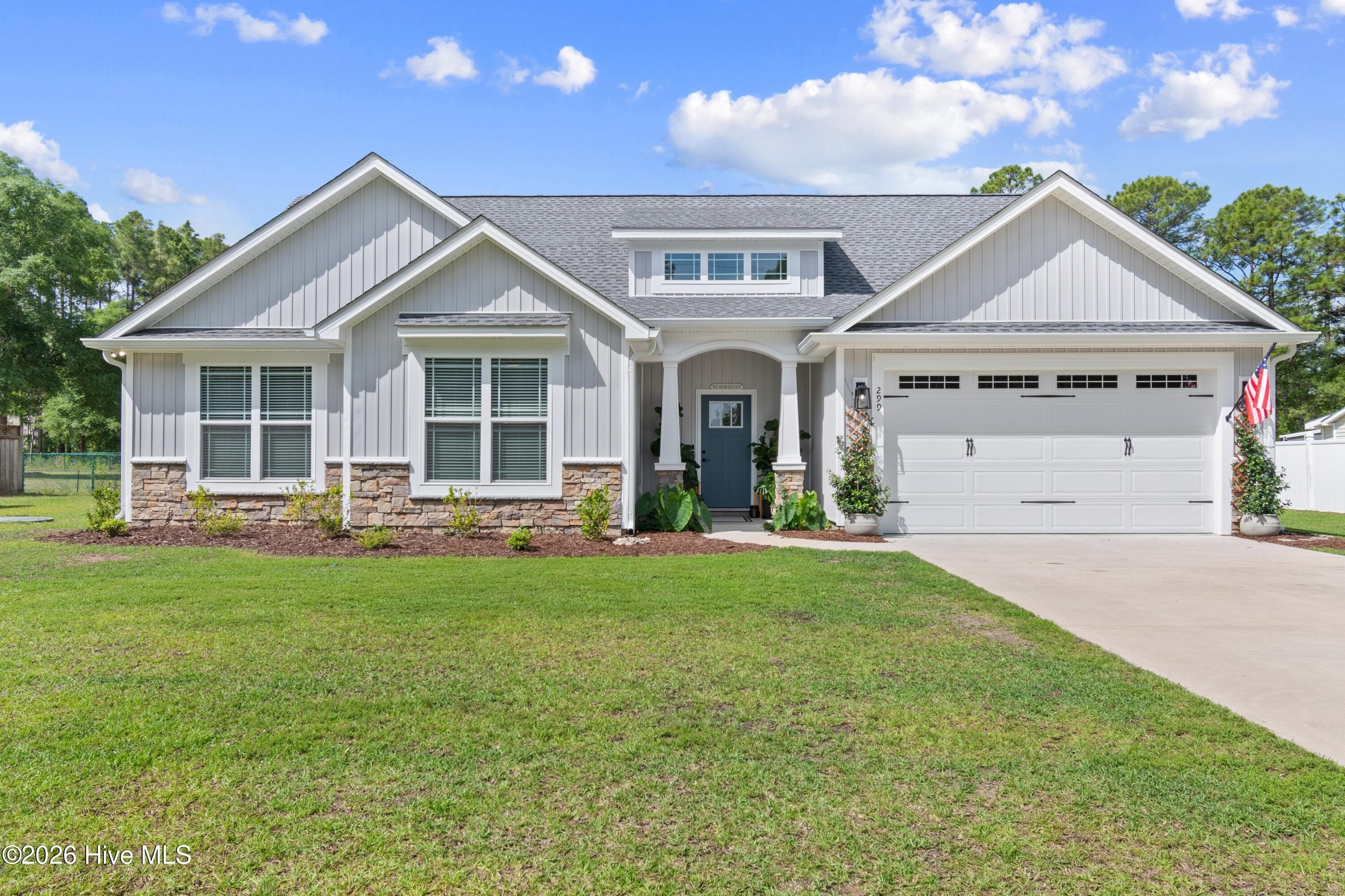 Built in 2024, this one owner home has 3BDR/2BA/2CAR - 299 Boundaryline Drive NW, Calabash, NC 28467