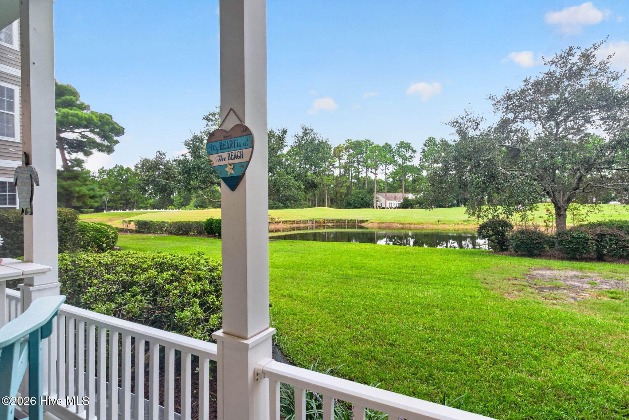Screened Porch overlooks pond and golf course - 874 Great Egret Circle SW 7a, Sunset Beach, NC 28468