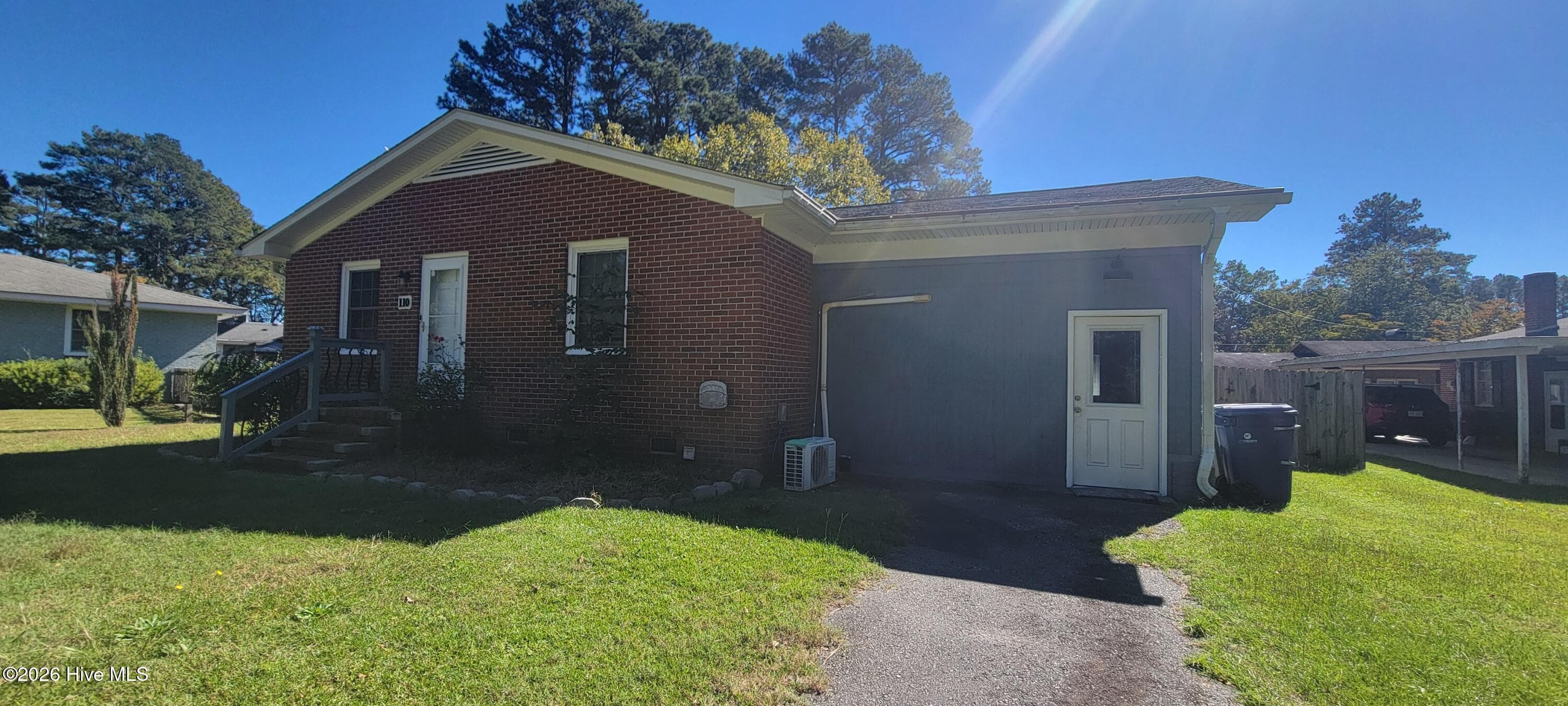 From driveway - 110 Landon Drive, Washington, NC 27889