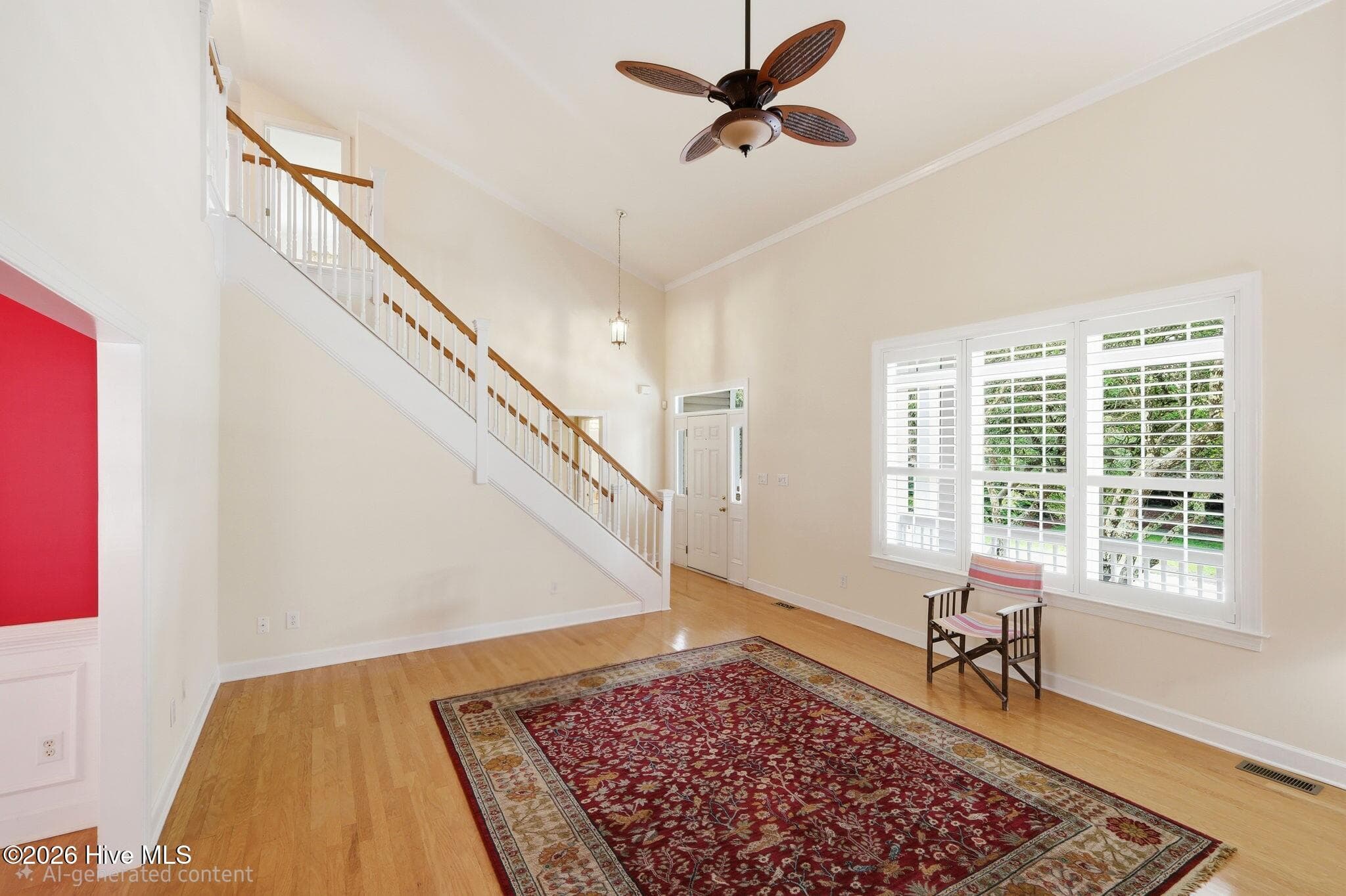 Living area (before painting upstairs and in dining room) - 104 Talford Drive, Atlantic Beach, NC 28512