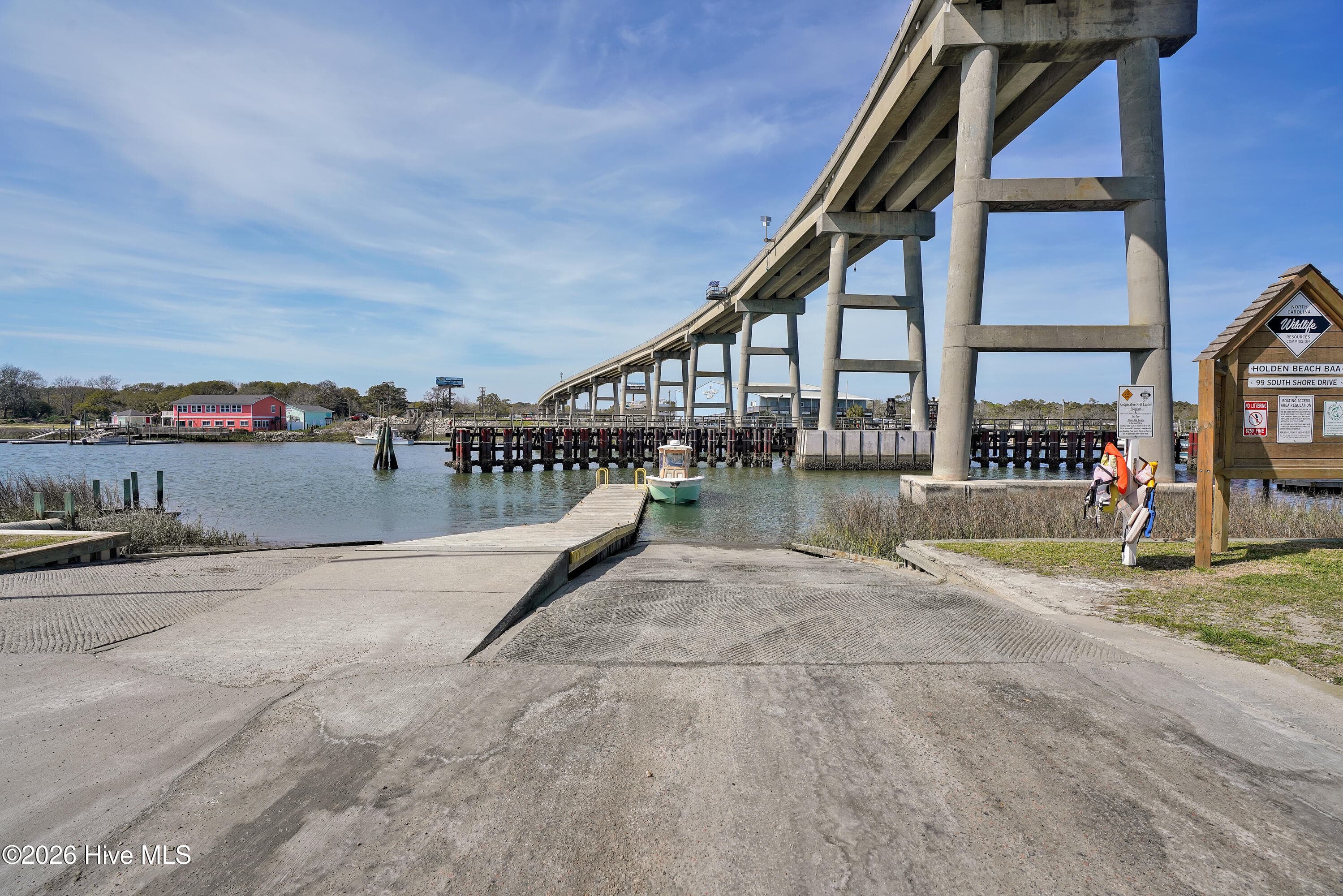 Boat Ramp under Holden Beach Bridge - 1046 Tide Ridge Drive, Holden Beach, NC 28462