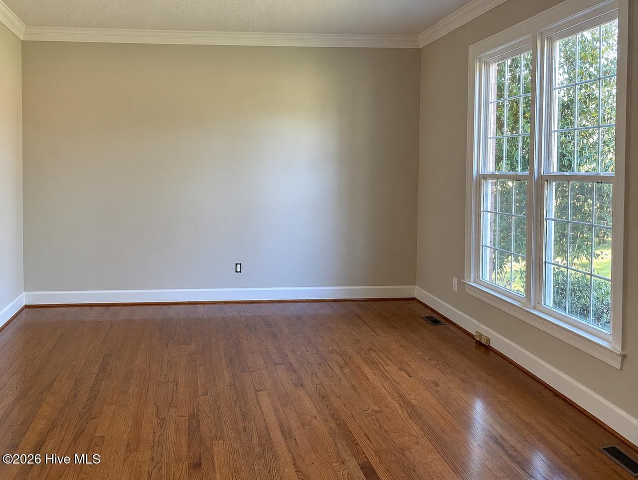 Office or formal living room with double doors and hardwood floors. - 4164 Quail Springs Circle, Augusta, GA 30907
