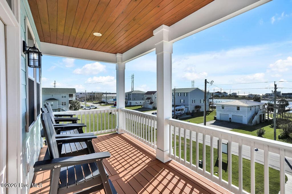 Balcony off dining room - 244 Grandview Drive, Sneads Ferry, NC 28460