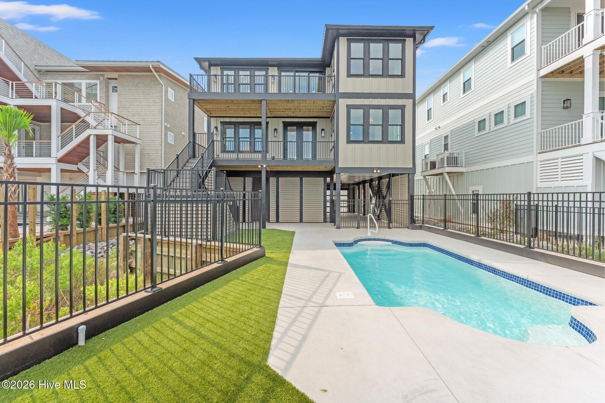 Saltwater private pool with views of the ICW and marsh - 41 Grand View Drive, Ocean Isle Beach, NC 28469