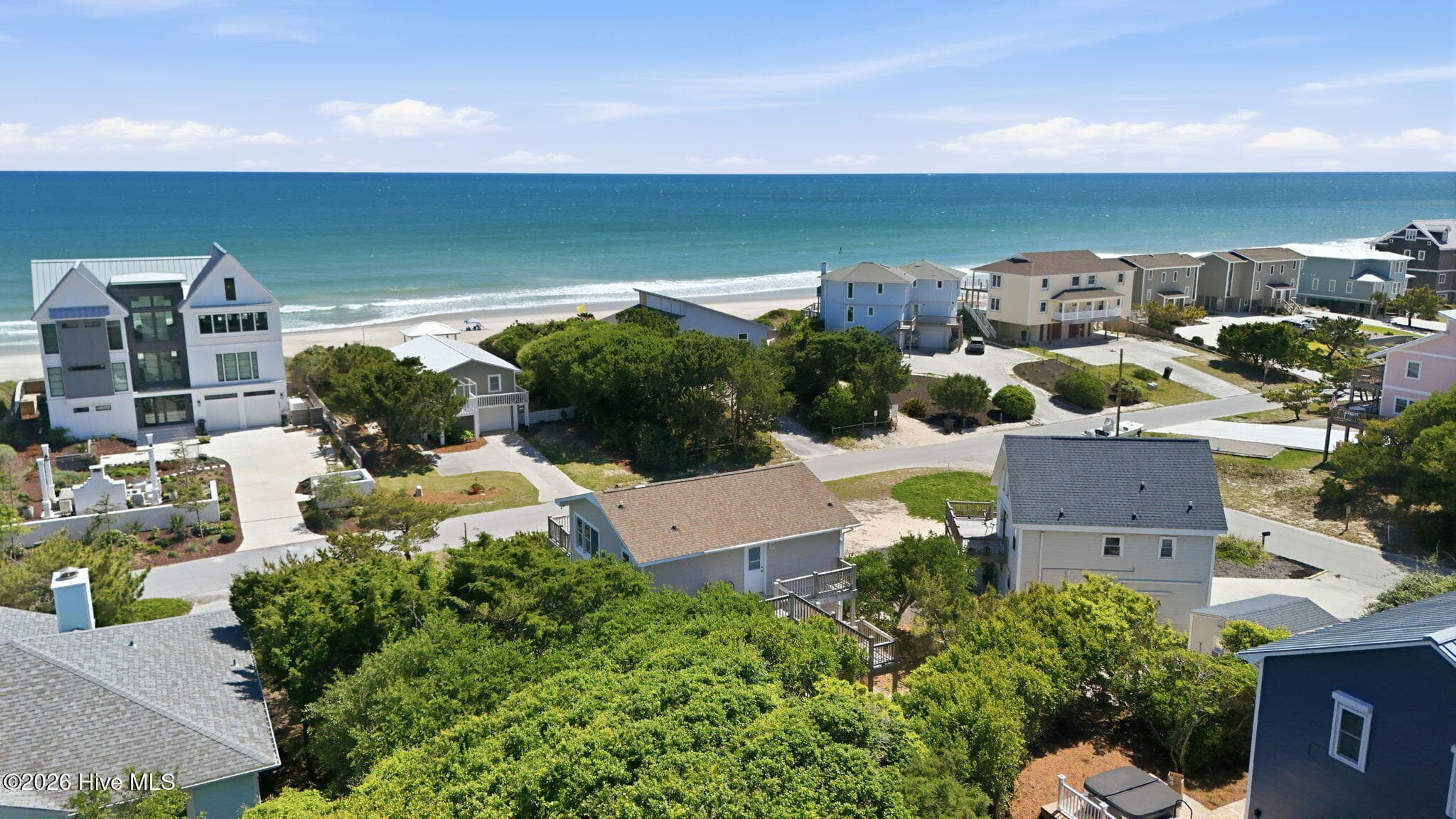 Aerial View - 6820 Ocean Drive, Emerald Isle, NC 28594