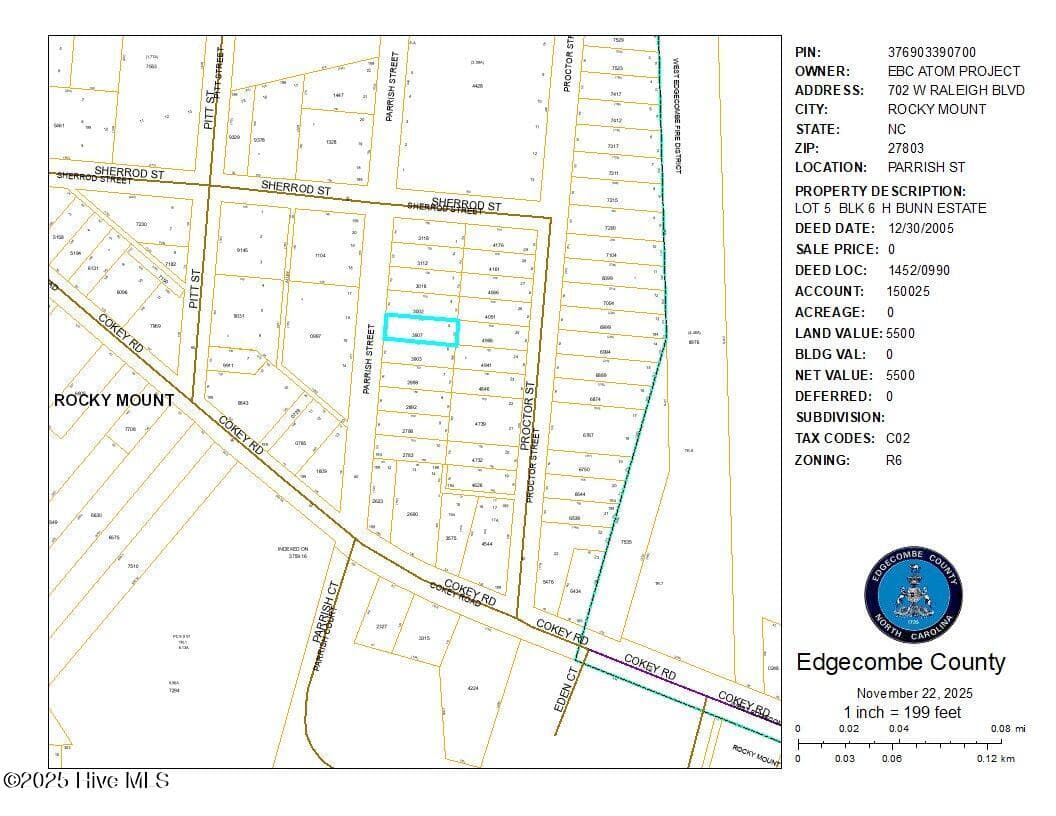 0 1,2,4,5,7,8 Parrish Street, Rocky Mount, NC 27801