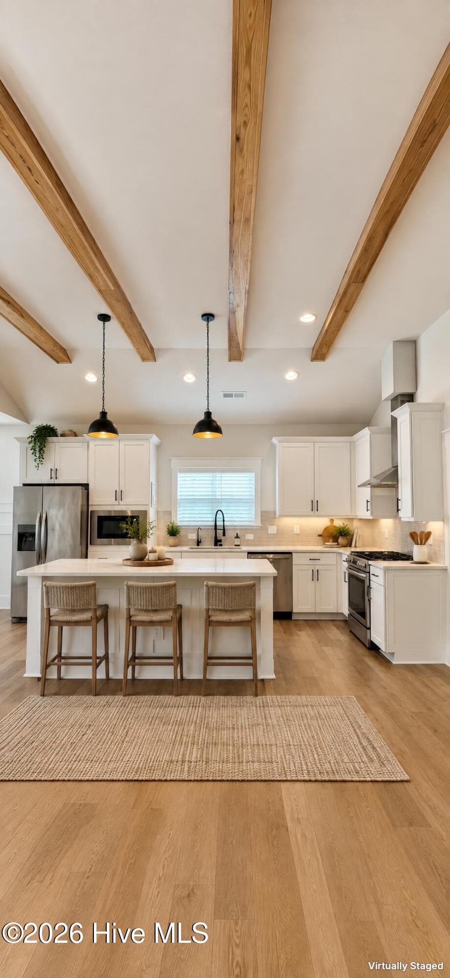 Kitchen virtually staged - 2528 Lakeside Circle, Wilmington, NC 28401