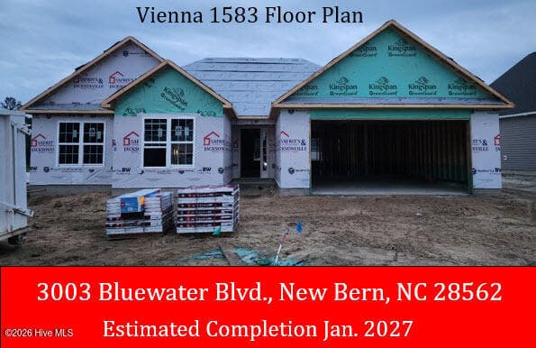 Single Family Residence at 3003 Bluewater Boulevard, New Bern, NC 28562, photo 2 of 15