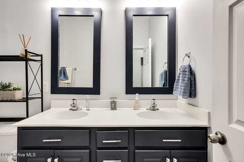 downstairs bathroom - 5010 Portside Drive, Southport, NC 28461