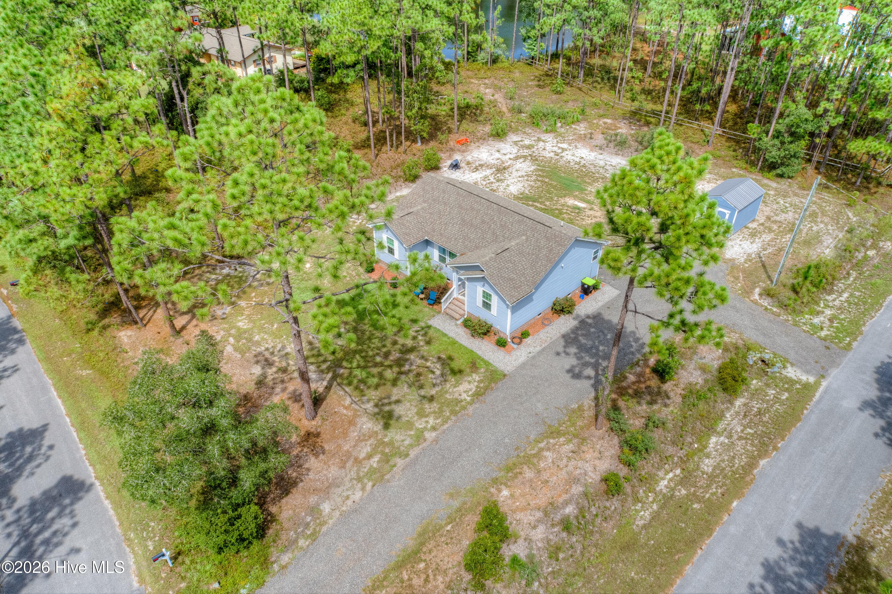 Aerial Corner Lot View - 1053 Springdale Road, Southport, NC 28461