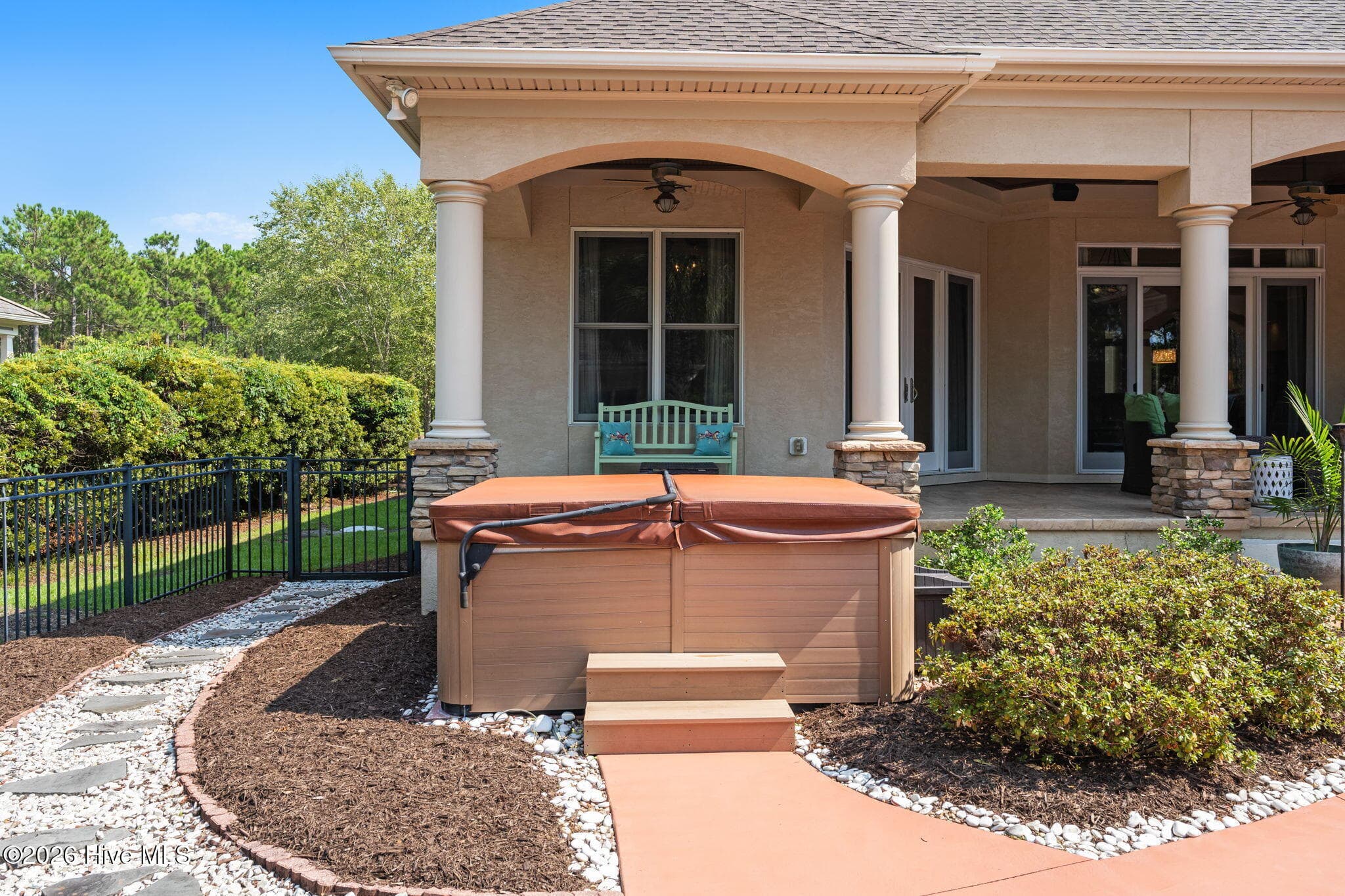 Hot tub area - 3858 Ridge Crest Drive, Southport, NC 28461