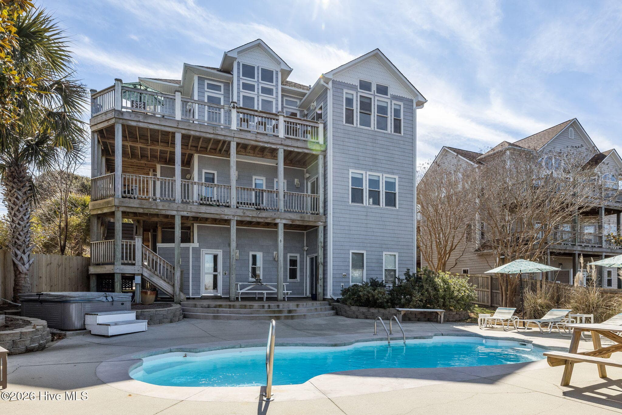 Rear Elevation - 4204 Emerald Drive, Emerald Isle, NC 28594