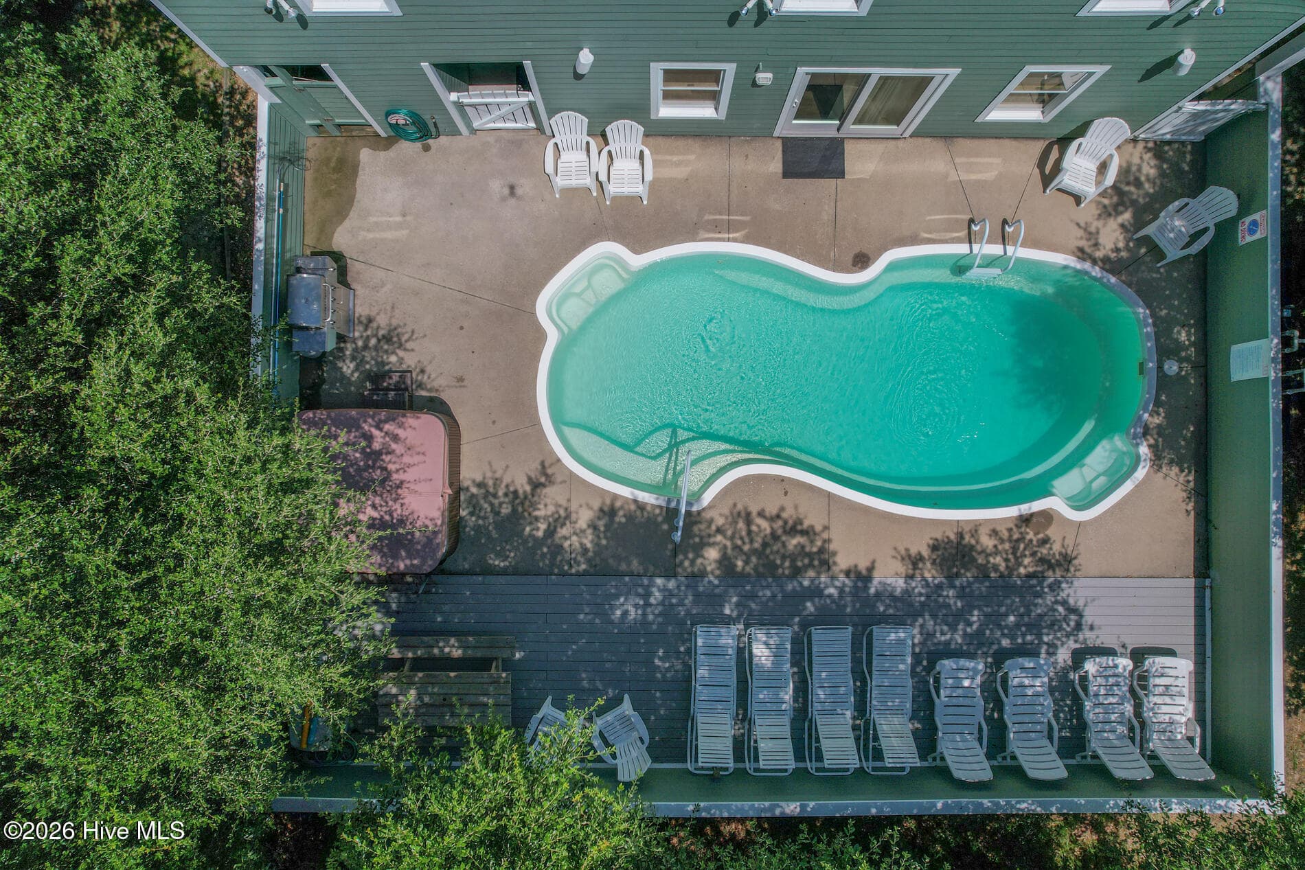Aerial Pool Deck - 767 Gulfstream Court, Corolla, NC 27927