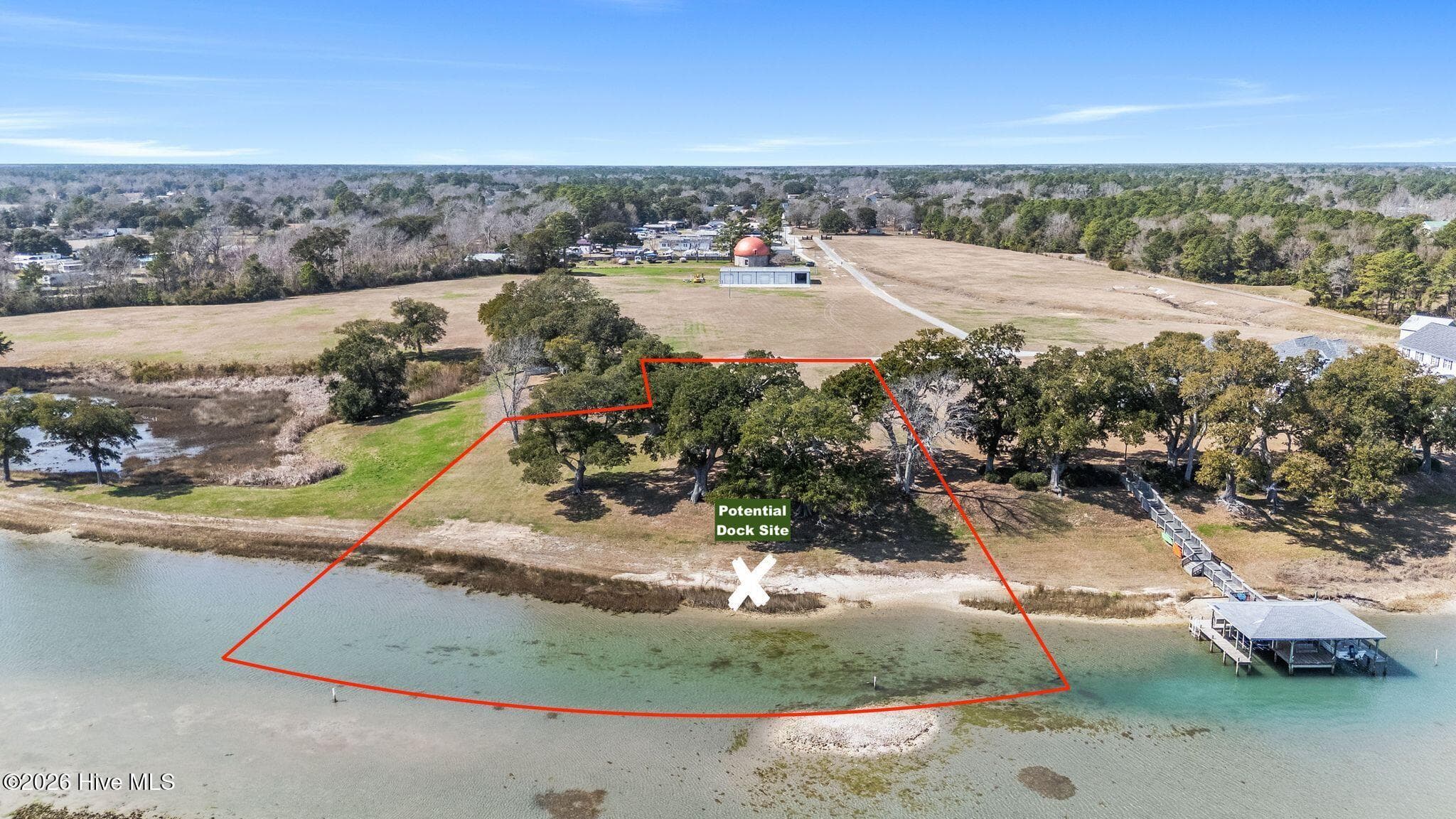 Lines on photo are approximate boundary lines - see survey - 1.75ac Flamingo Lane, Sneads Ferry, NC 28460