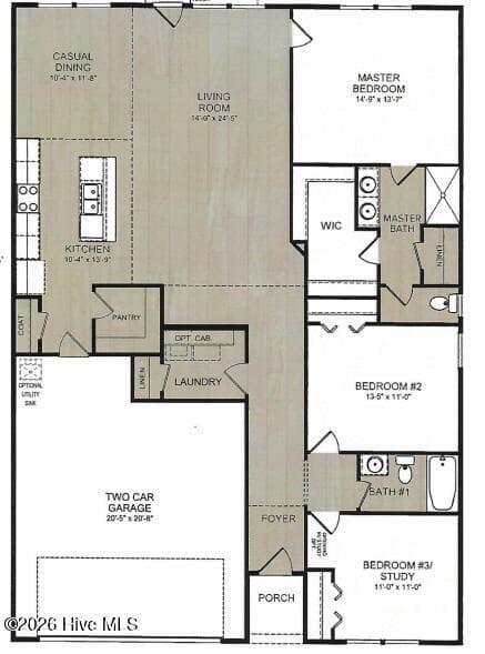 Pebble Floorplan - 758 Pelican Cv Way SE 298, Southport, NC 28461