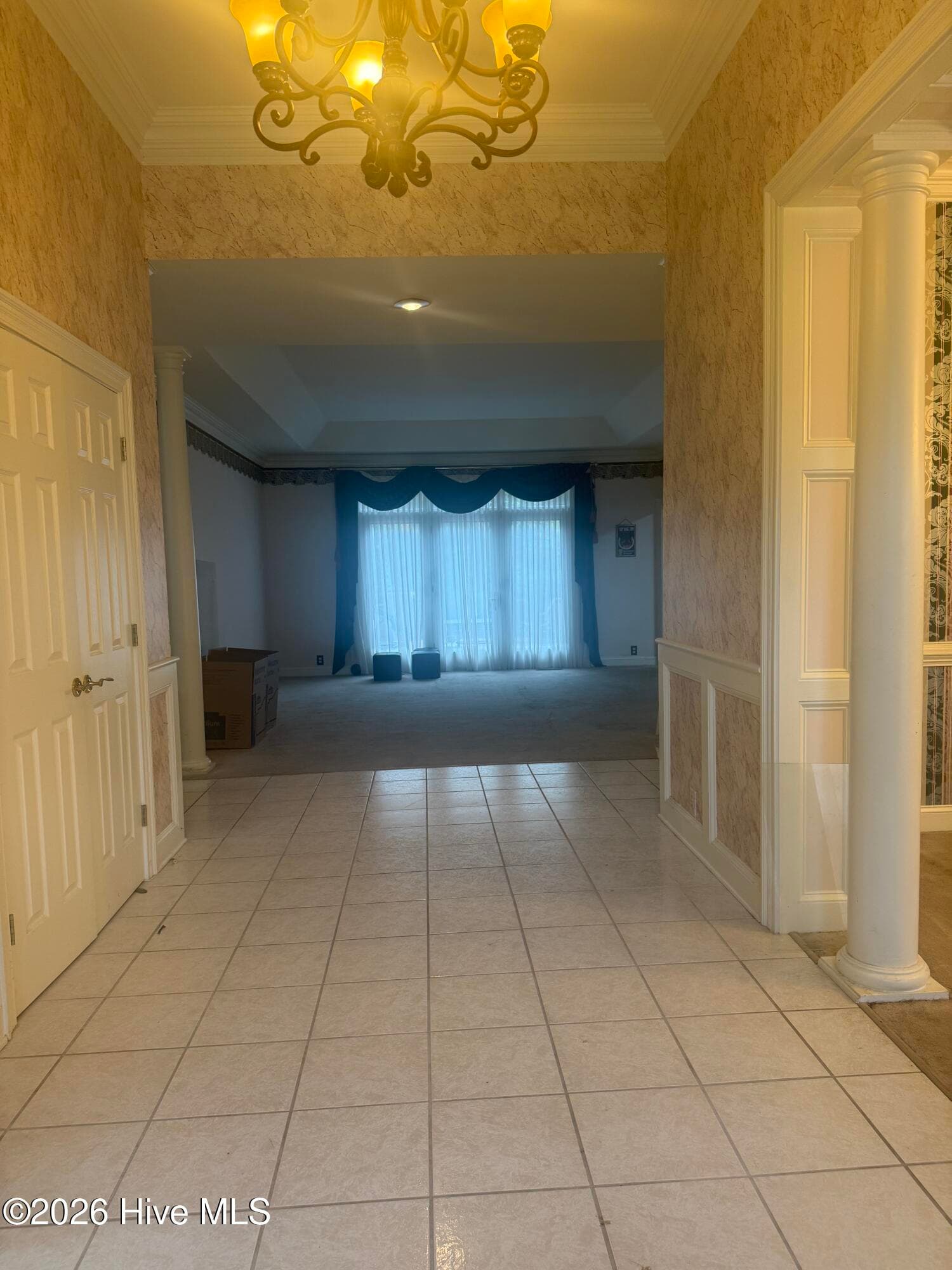 View from the entry to the formal living room - 307 Taberna Circle, New Bern, NC 28562