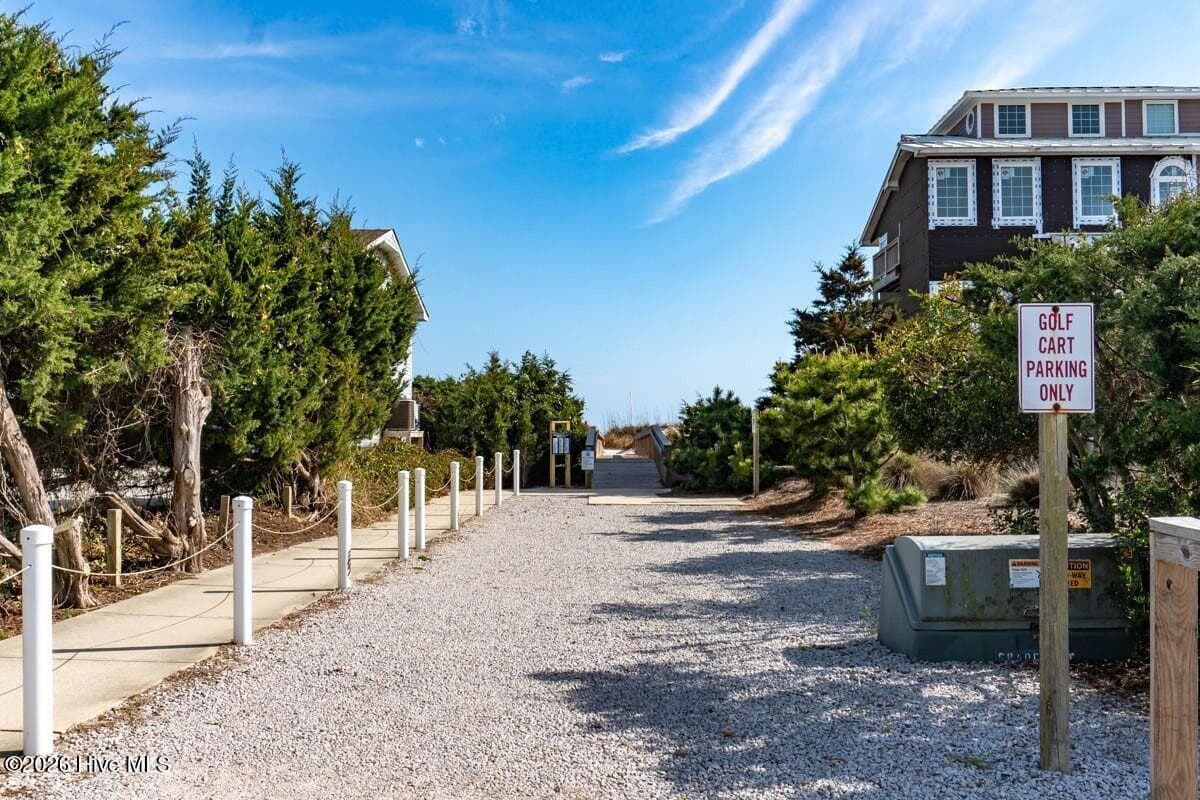 Beach access at the end of James Drive has golf cart parking  - 122 Purdie Drive, Emerald Isle, NC 28594