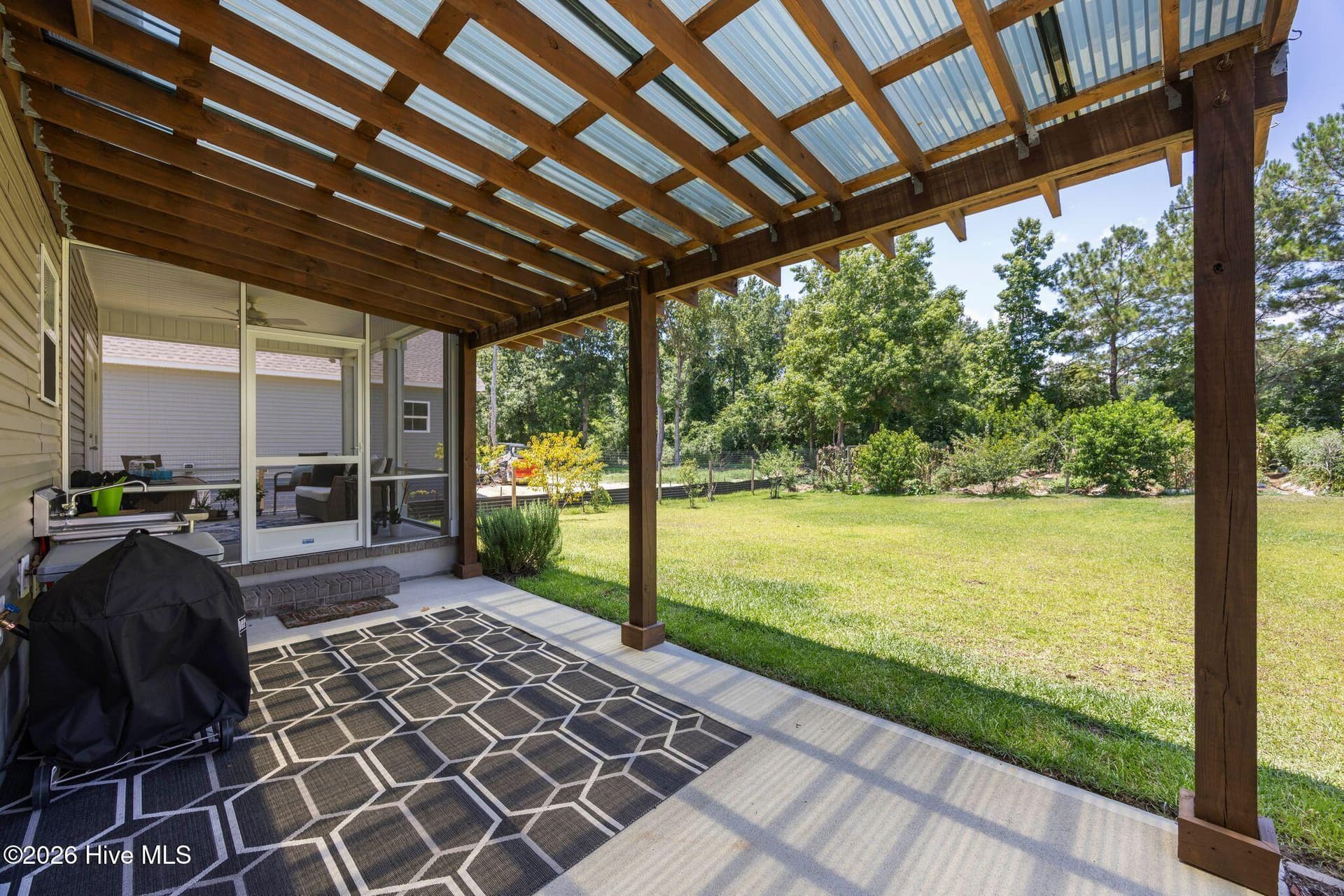Pergola covered patio - 7165 Old Stump Drive SE, Leland, NC 28451
