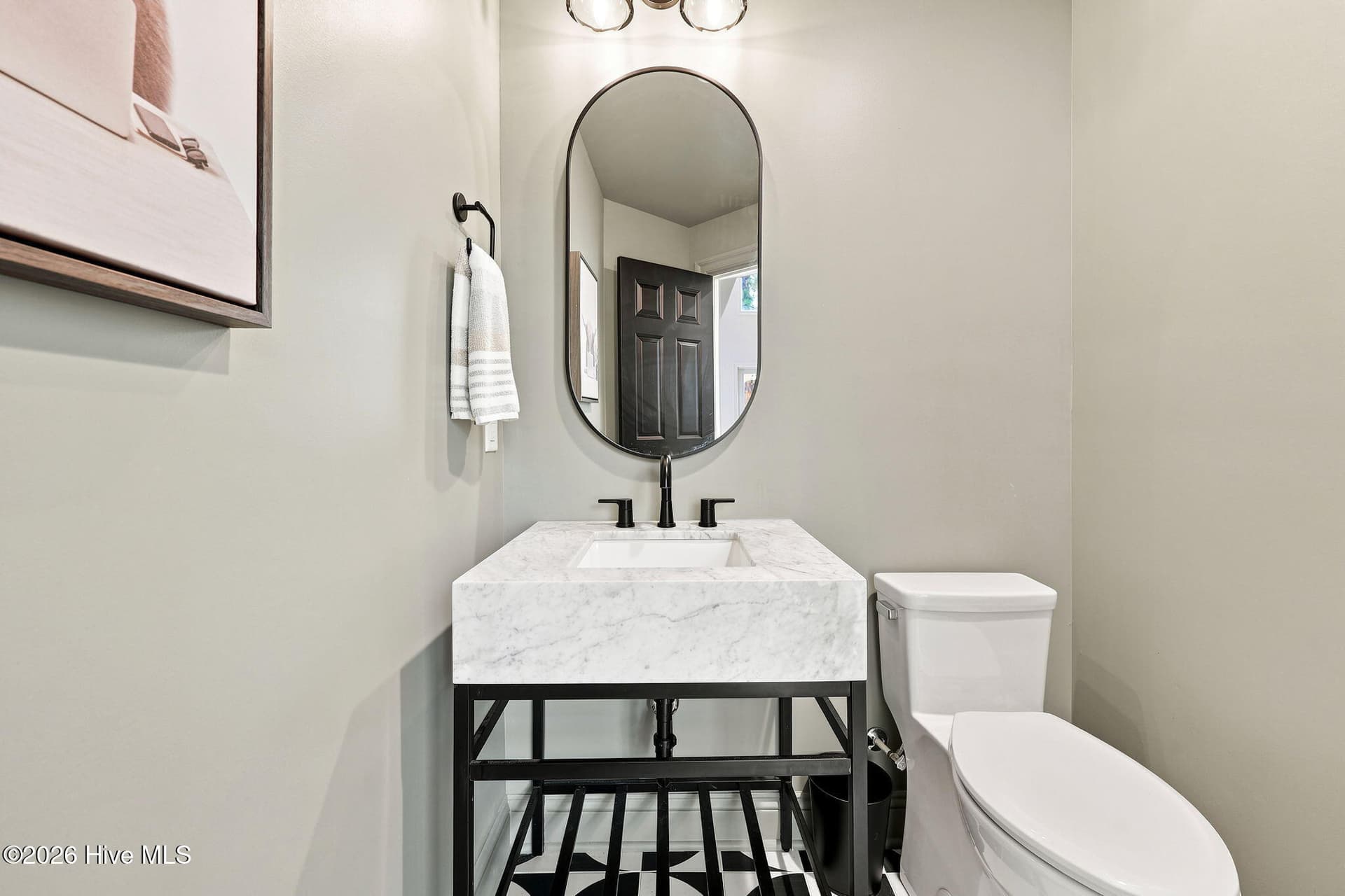 Downstairs half bath - 102 Chesterfield Drive, Pinehurst, NC 28374