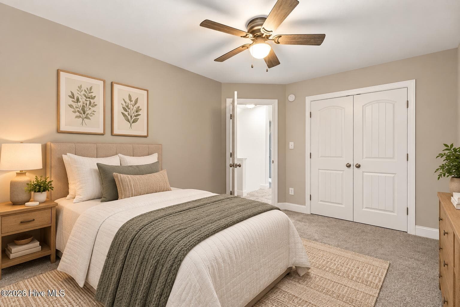 Virtually staged bedroom 2 - 116 Mccabe Court, Havelock, NC 28532