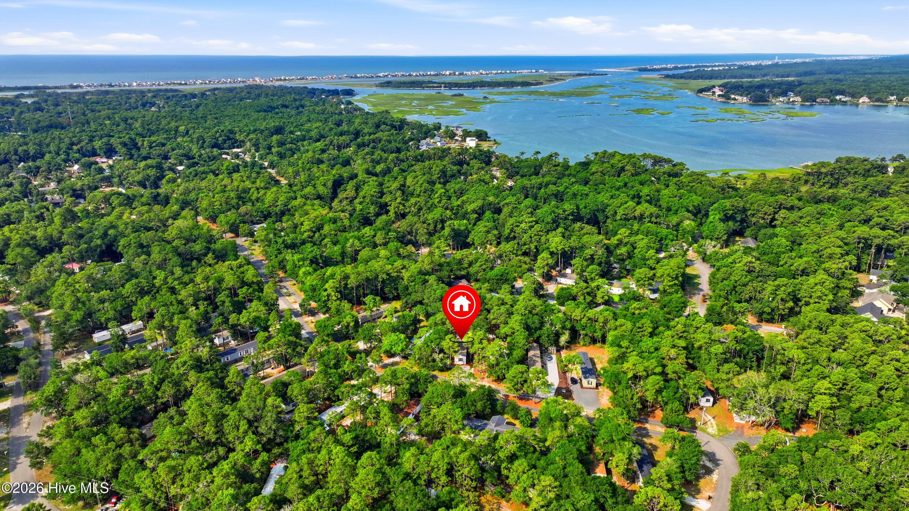 Aerial View. - 3411 Marlin Drive, Bolivia, NC 28422