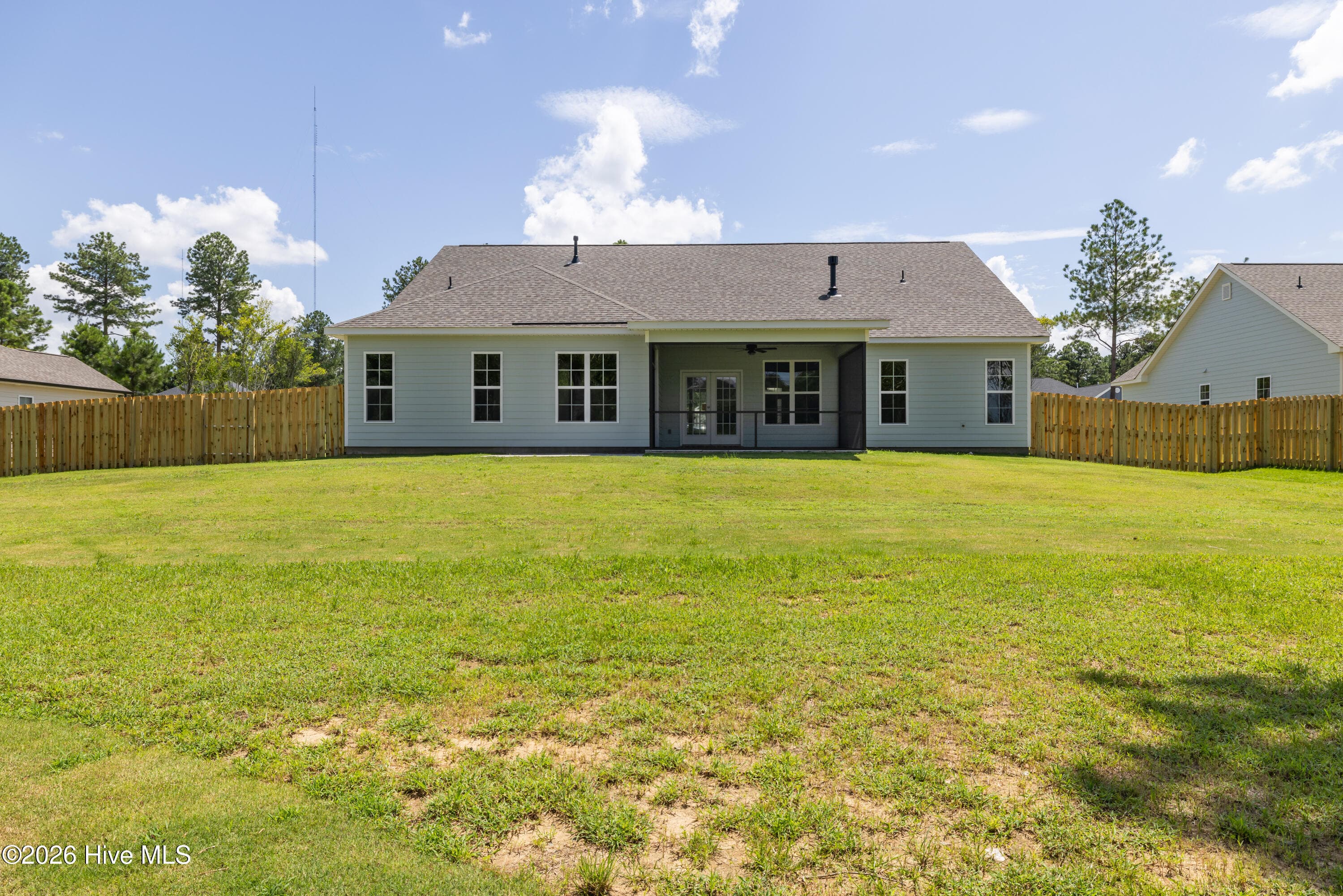 Back yard privacy fence - 1488 Bellingham Drive, Beech Island, SC 29842