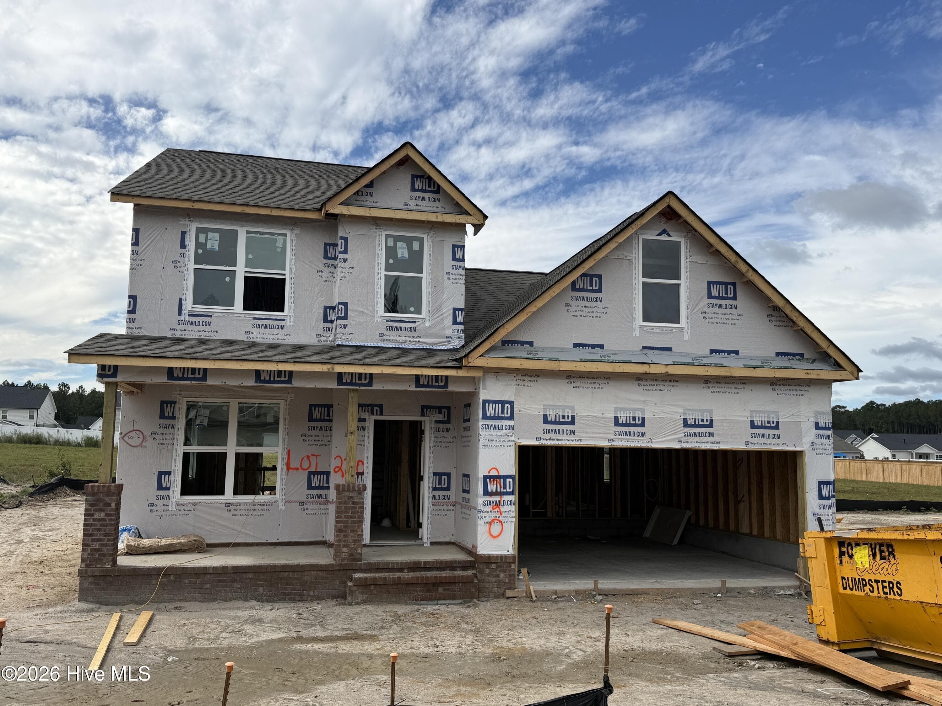 Current Stage of Construction - 10/5 - 150 Cardovia Way, Wendell, NC 27591