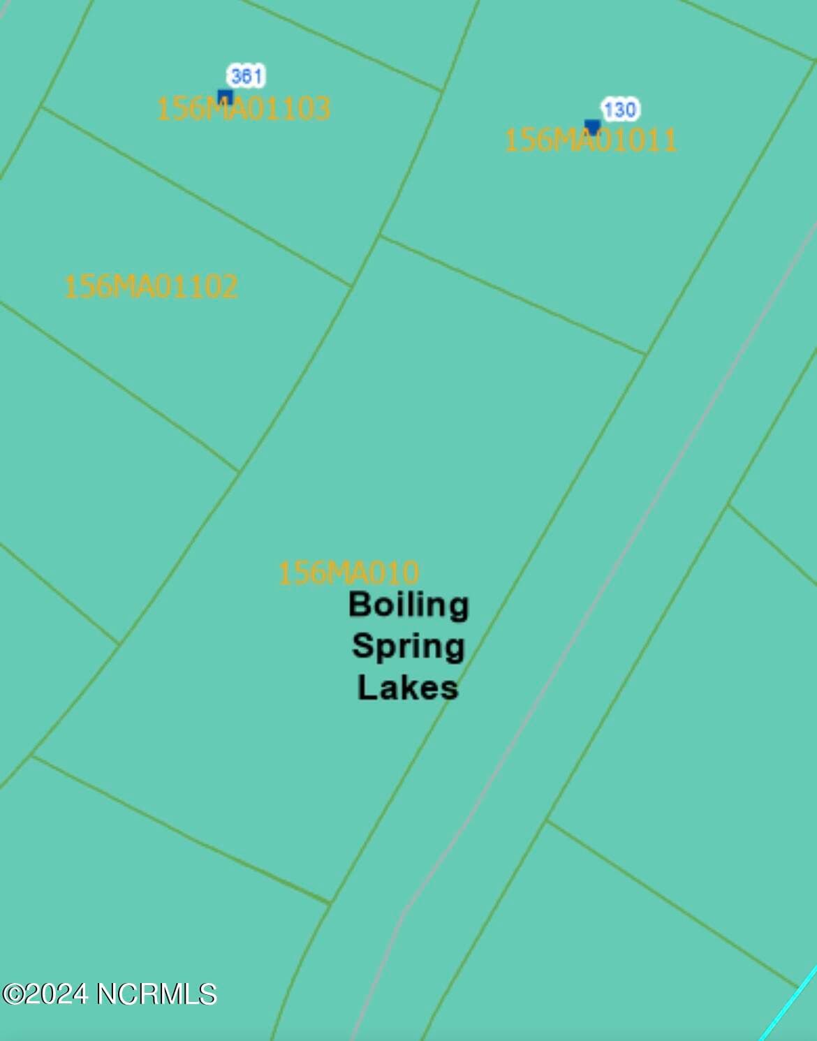 map provided courtesy of Brunswick county GIS - 27&28&29 Lakeview Drive, Boiling Spring Lakes, NC 28461