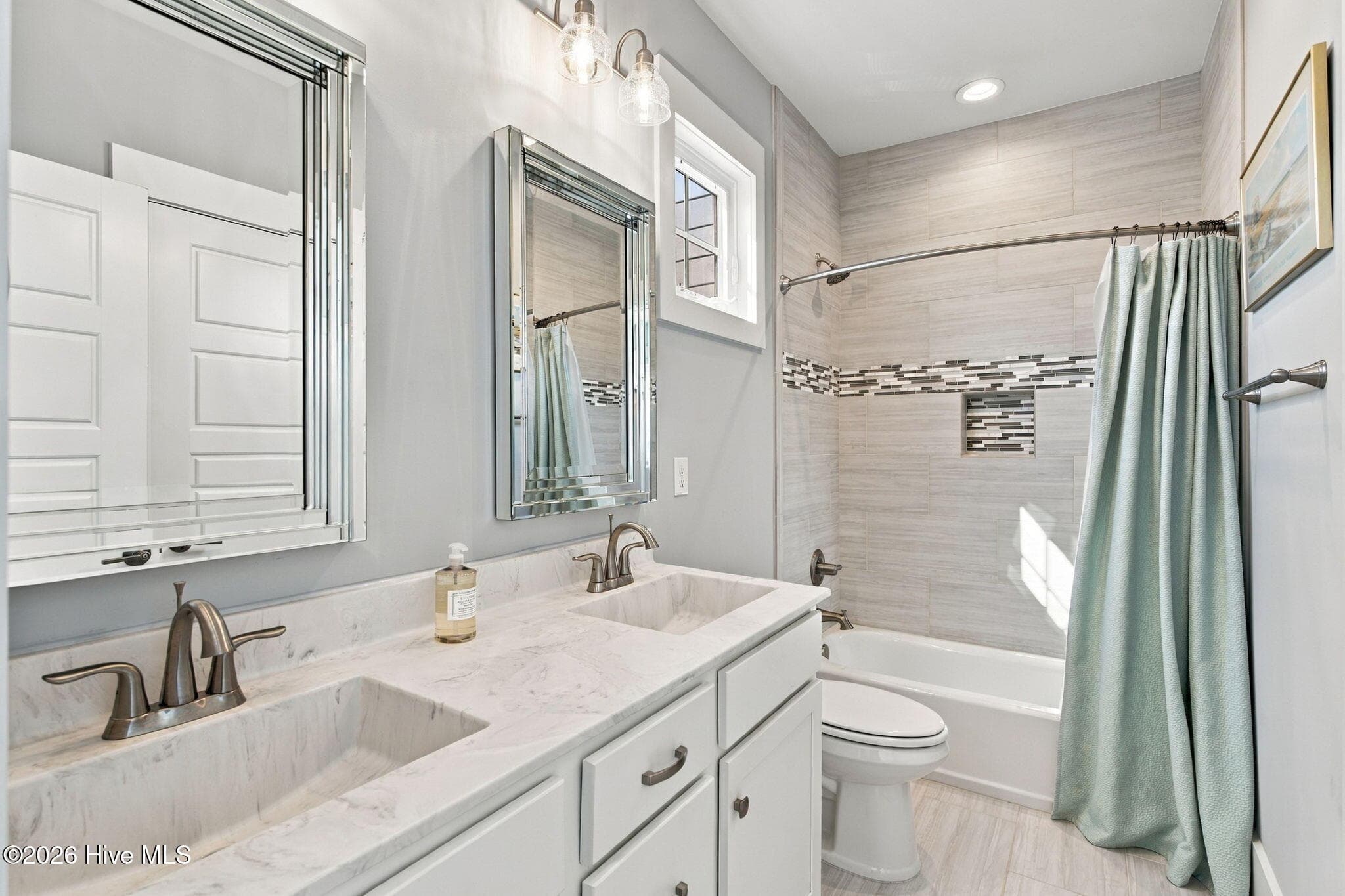 Second floor guest bathroom - 229 Red Lewis Drive, Kure Beach, NC 28449