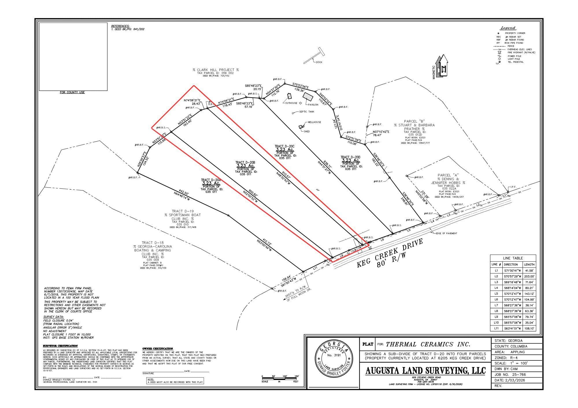 Residential Lot at 6205 Keg Creek Drive, Appling, GA 30802, photo 2 of 20