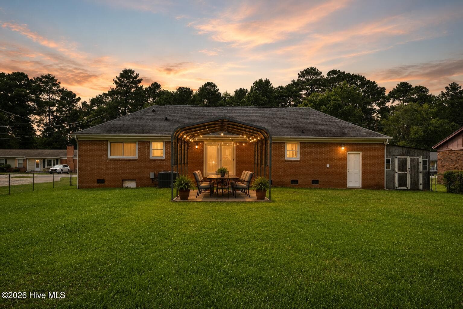 Enhanced with Virtual Staging – Backyard - 126 Dare Drive, New Bern, NC 28560