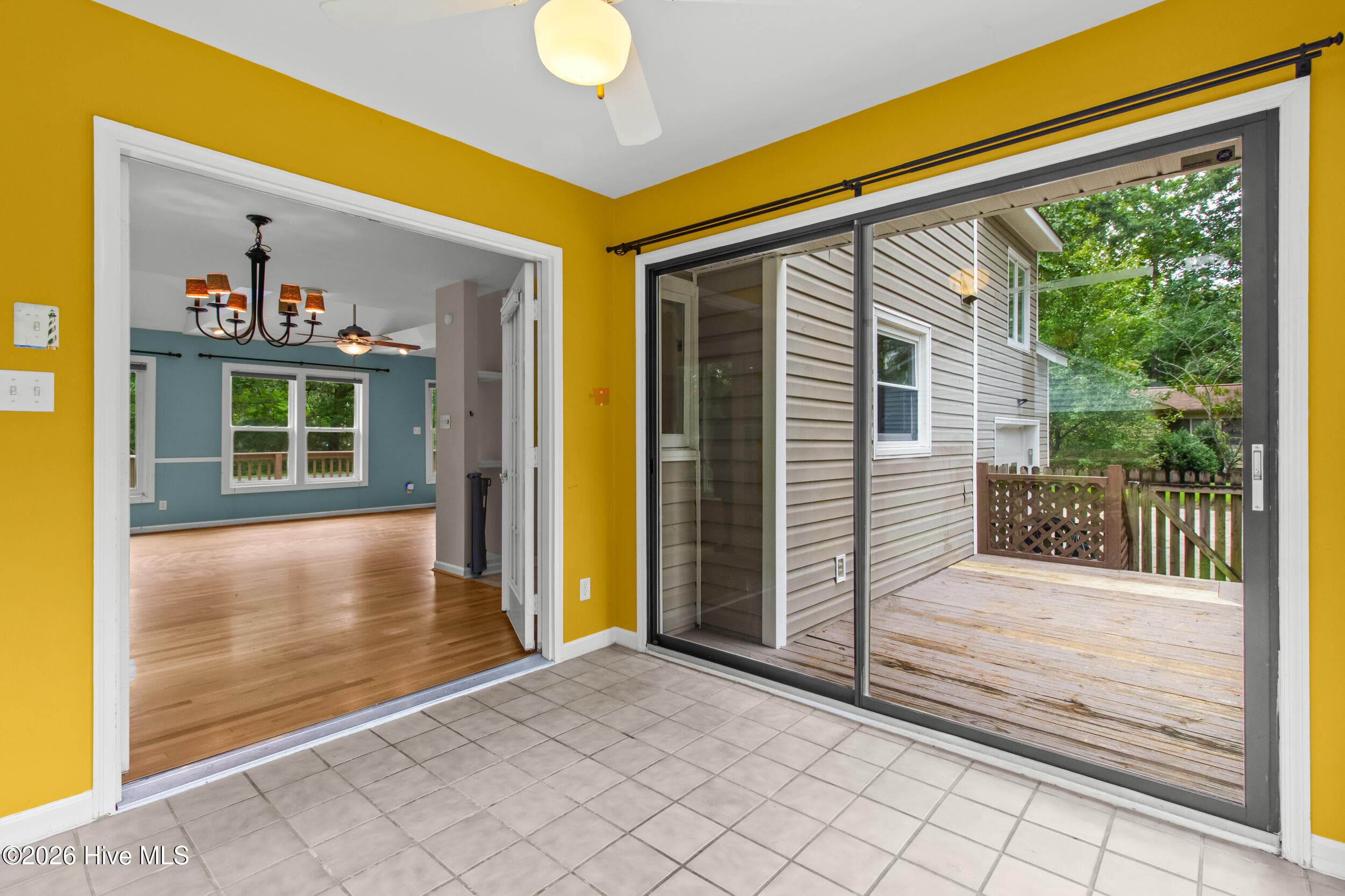 Sunroom with Deck Access - 105 Crump Farm Road, New Bern, NC 28562