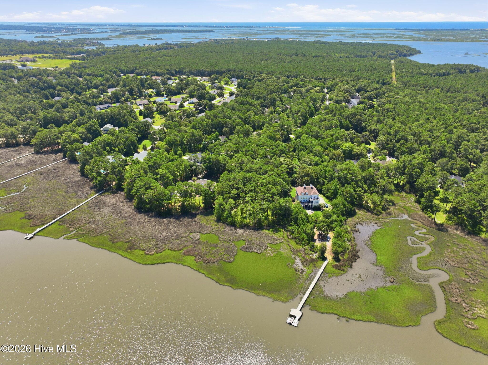 Aerial - 123 White Swan Way, Swansboro, NC 28584