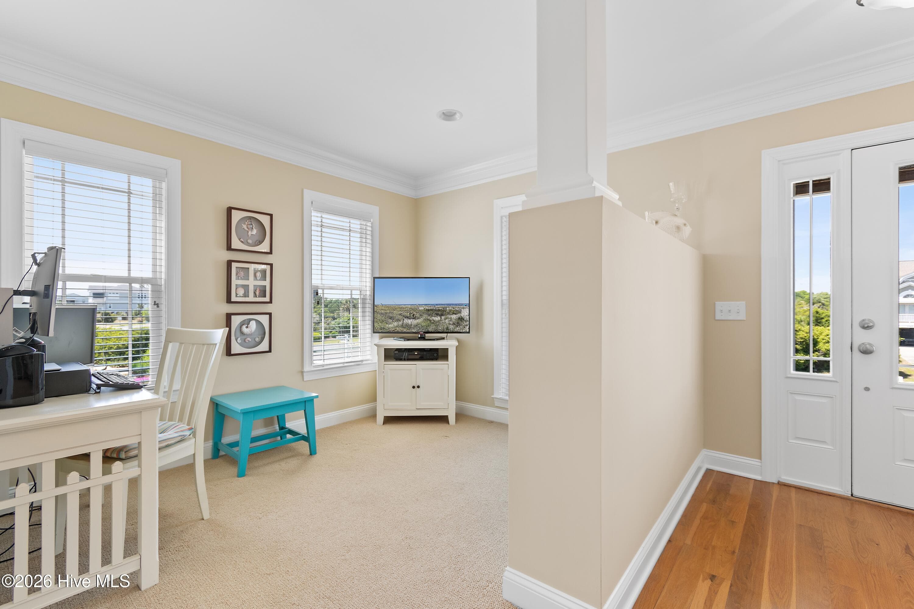 First floor Flex space for office, den or game room - 1046 Tide Ridge Drive, Holden Beach, NC 28462