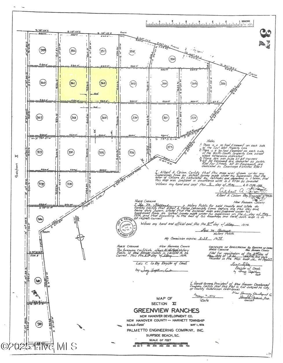 Ranches 361 & 362 Highlighted - 361-362 361&362 Greenview Ranches, Wilmington, NC 28411