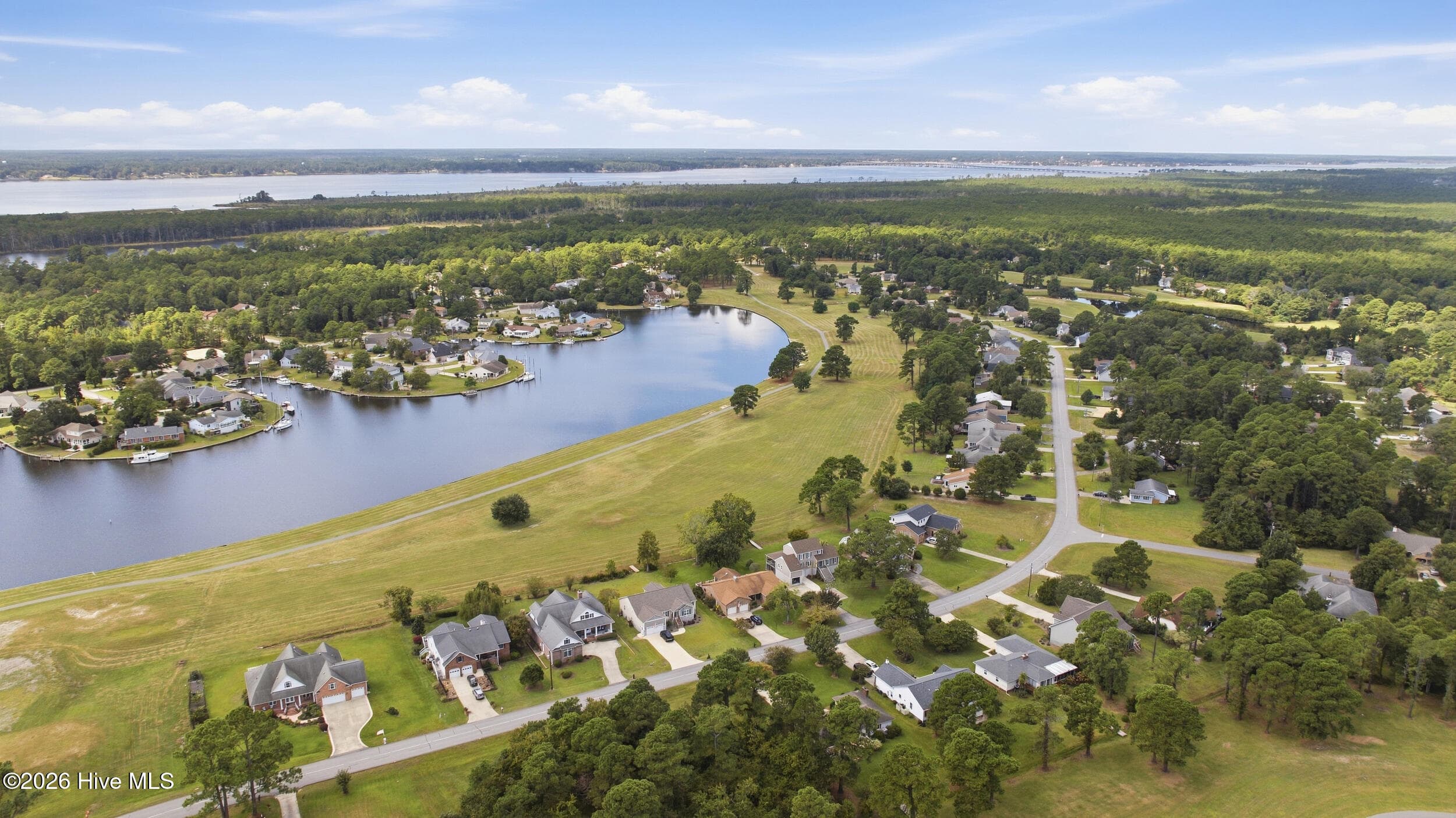 Aerial View - 1012 Pelican Drive, New Bern, NC 28560