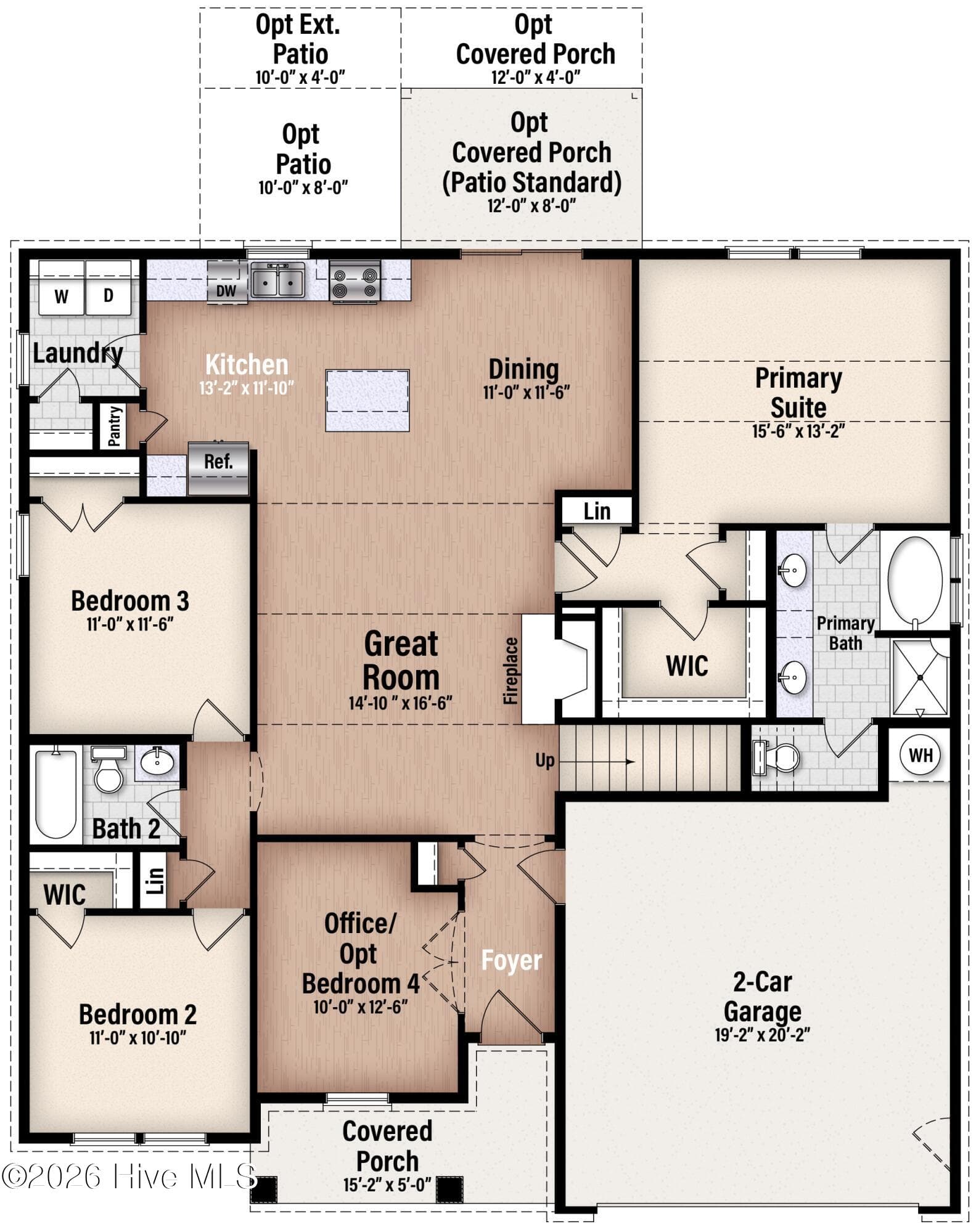 Floor Plan 1 - 185 Bibey Road Lot 3, Carthage, NC 28327