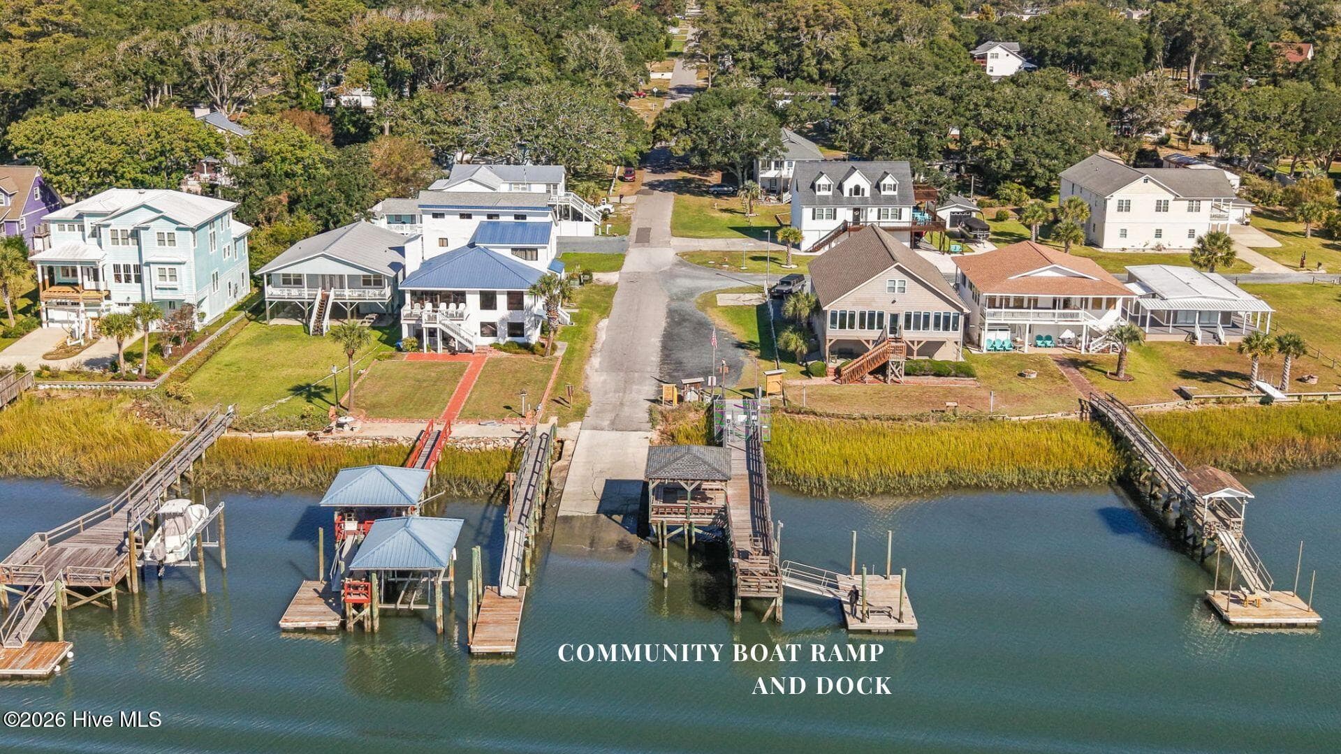 Community Boat Ramp & Dock into ICW - 2468 Captain Kidd Drive SW, Supply, NC 28462