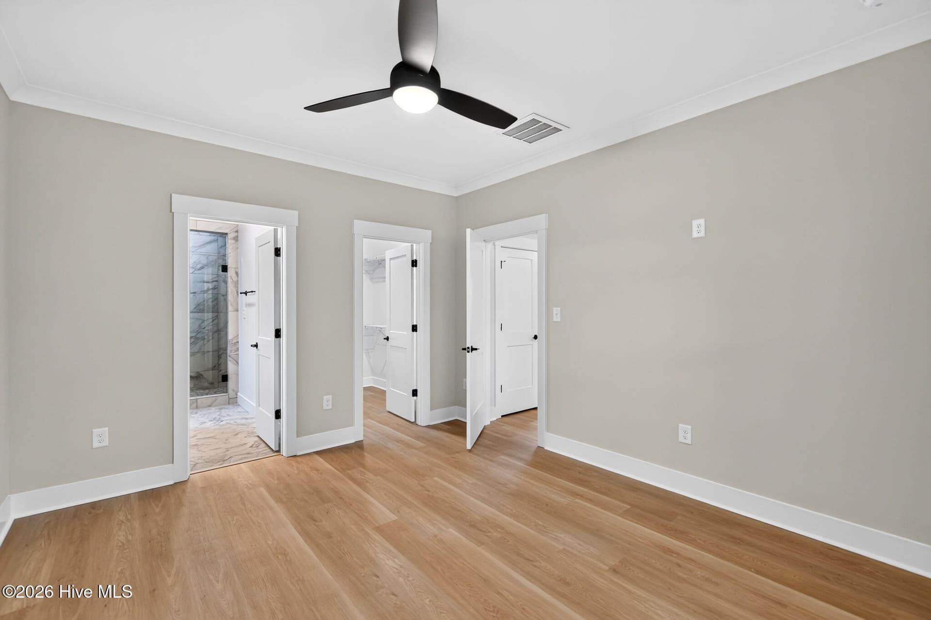 Looking towards the Master Bathroom from the Master Bedroom - 2303 Chestnut Street, Wilmington, NC 28405