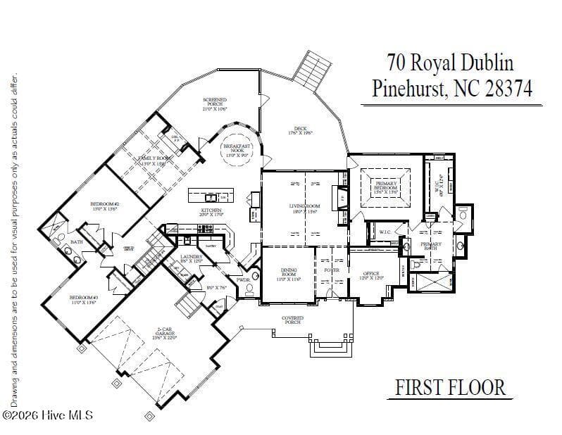 3 Bed, 2.5 baths & an office on the main level - 70 Royal Dublin Downs, Pinehurst, NC 28374