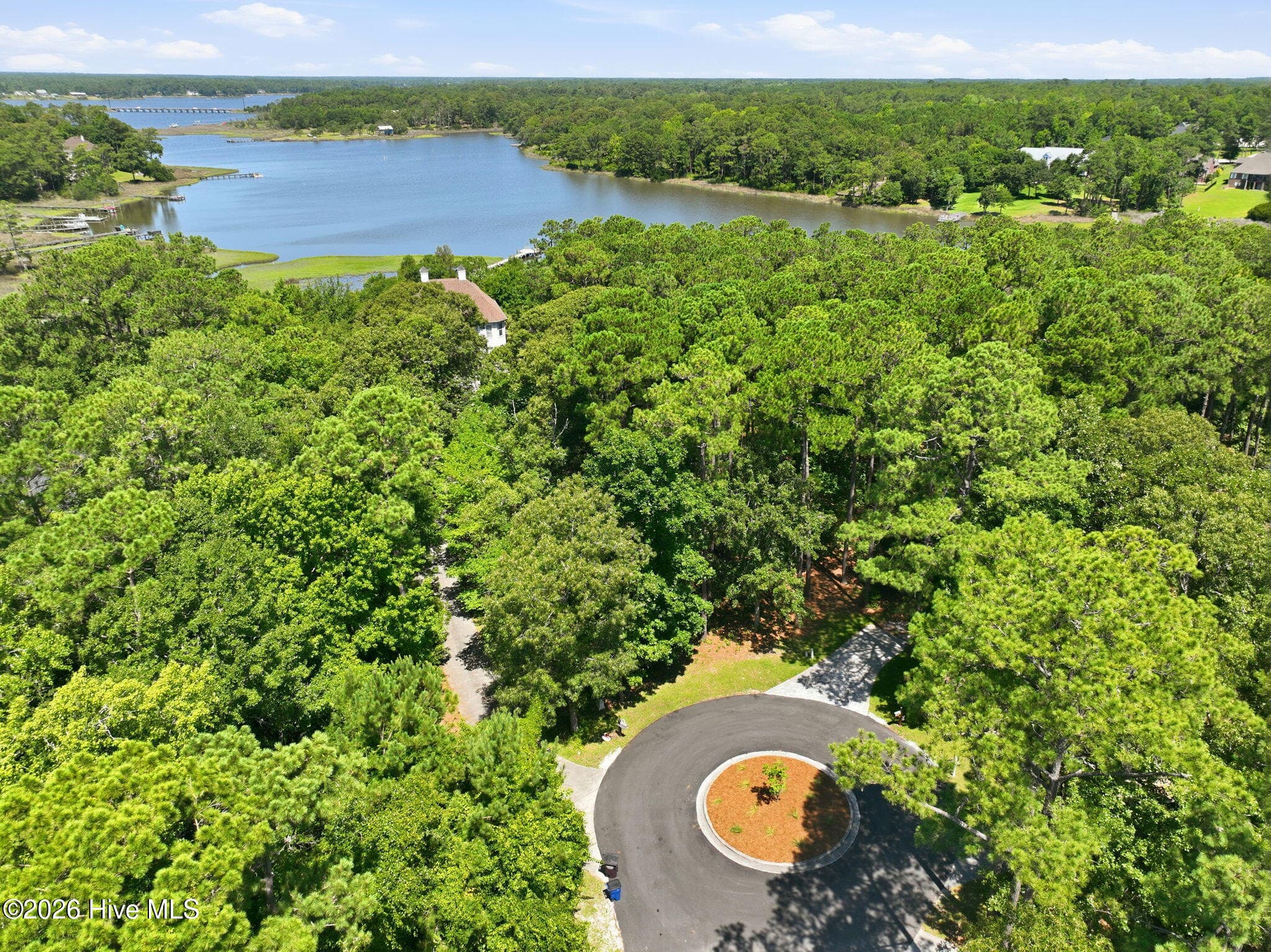 Aerial of Cul-de-Sac - 123 White Swan Way, Swansboro, NC 28584