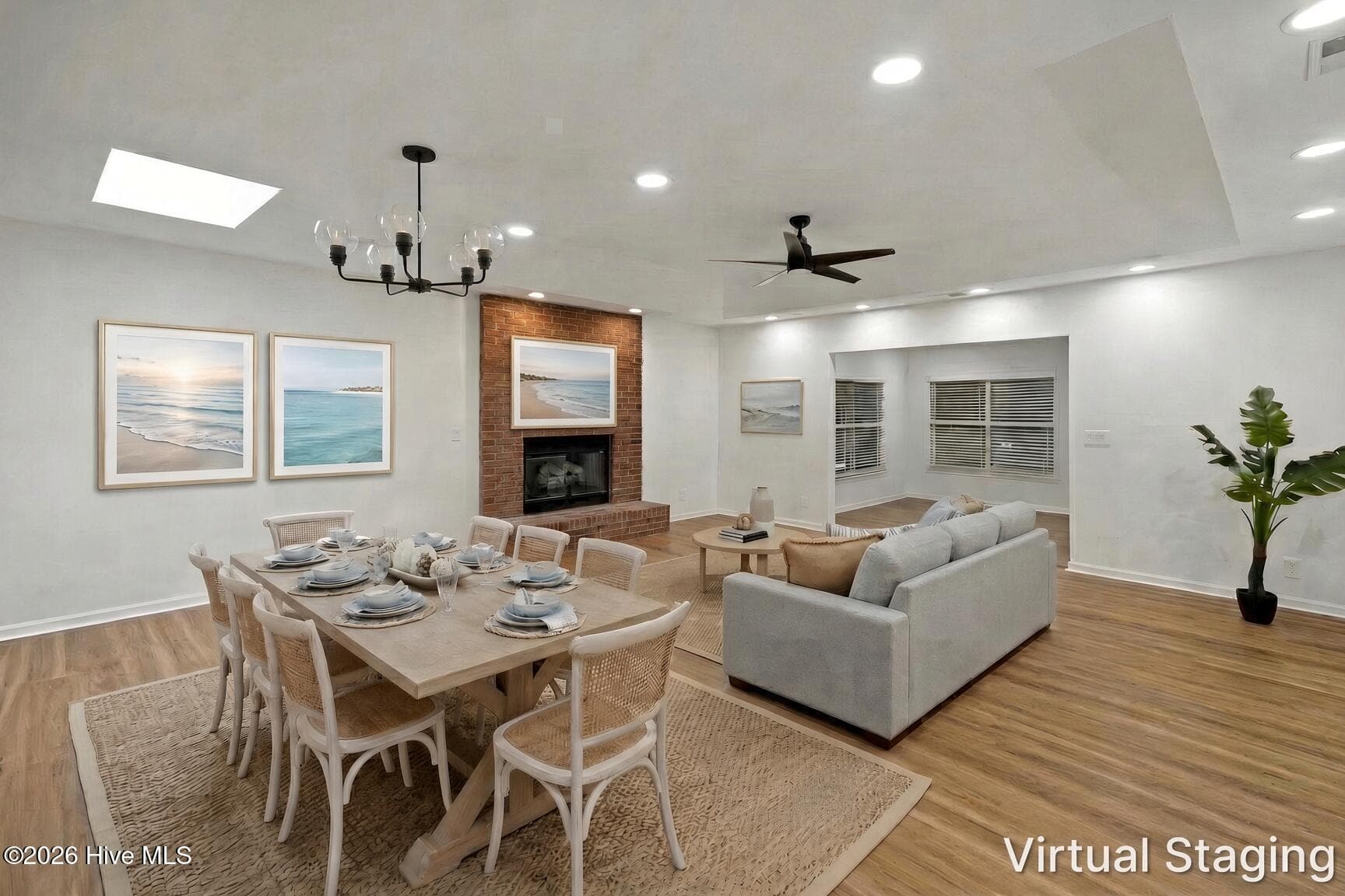 Dining area/Living Room-virtually staged-different angle - 690 Fairway Drive E, Sunset Beach, NC 28468