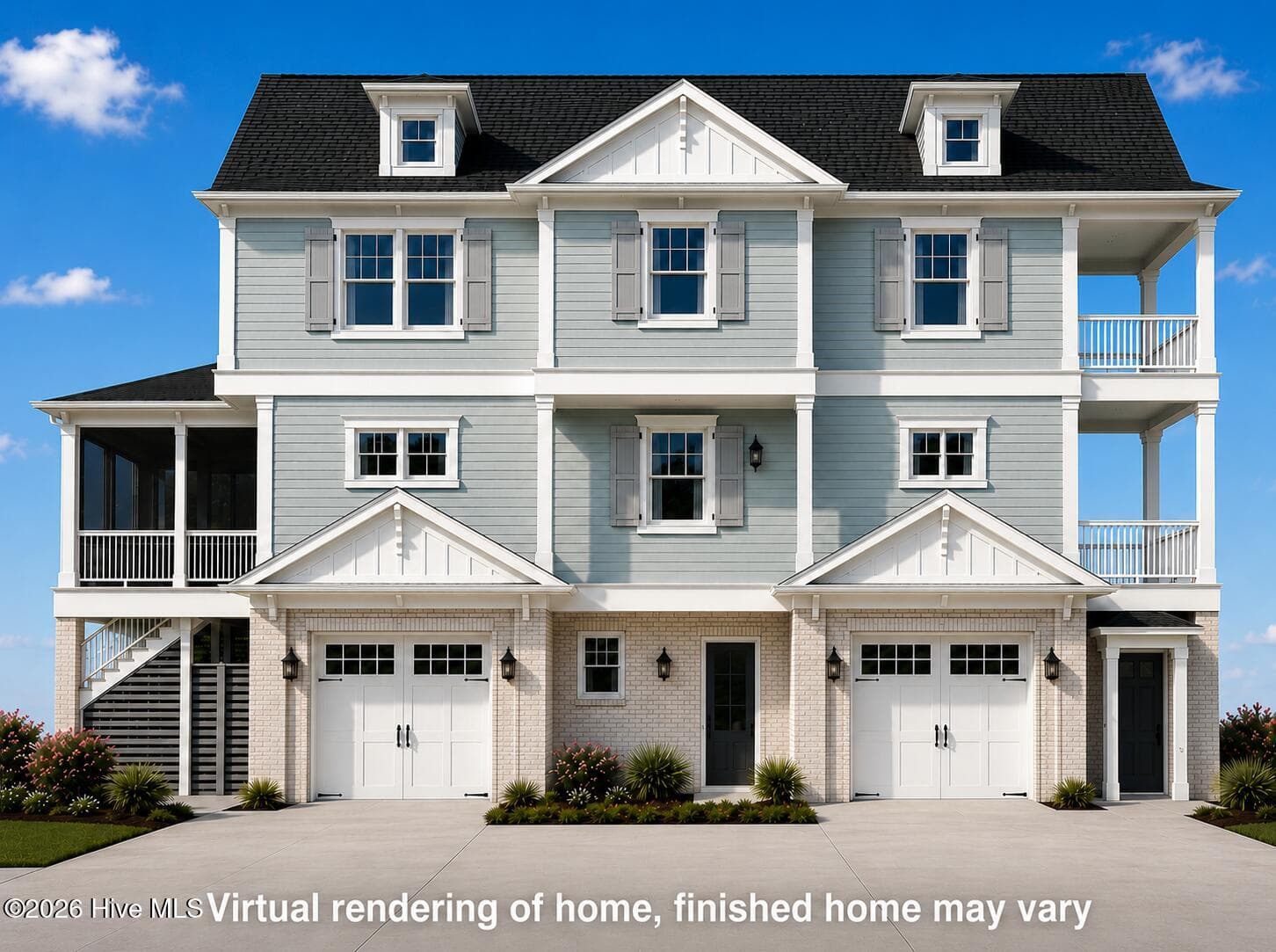 AI rendering based on plans - West view - 664 Augustine Avenue SW, Supply, NC 28462