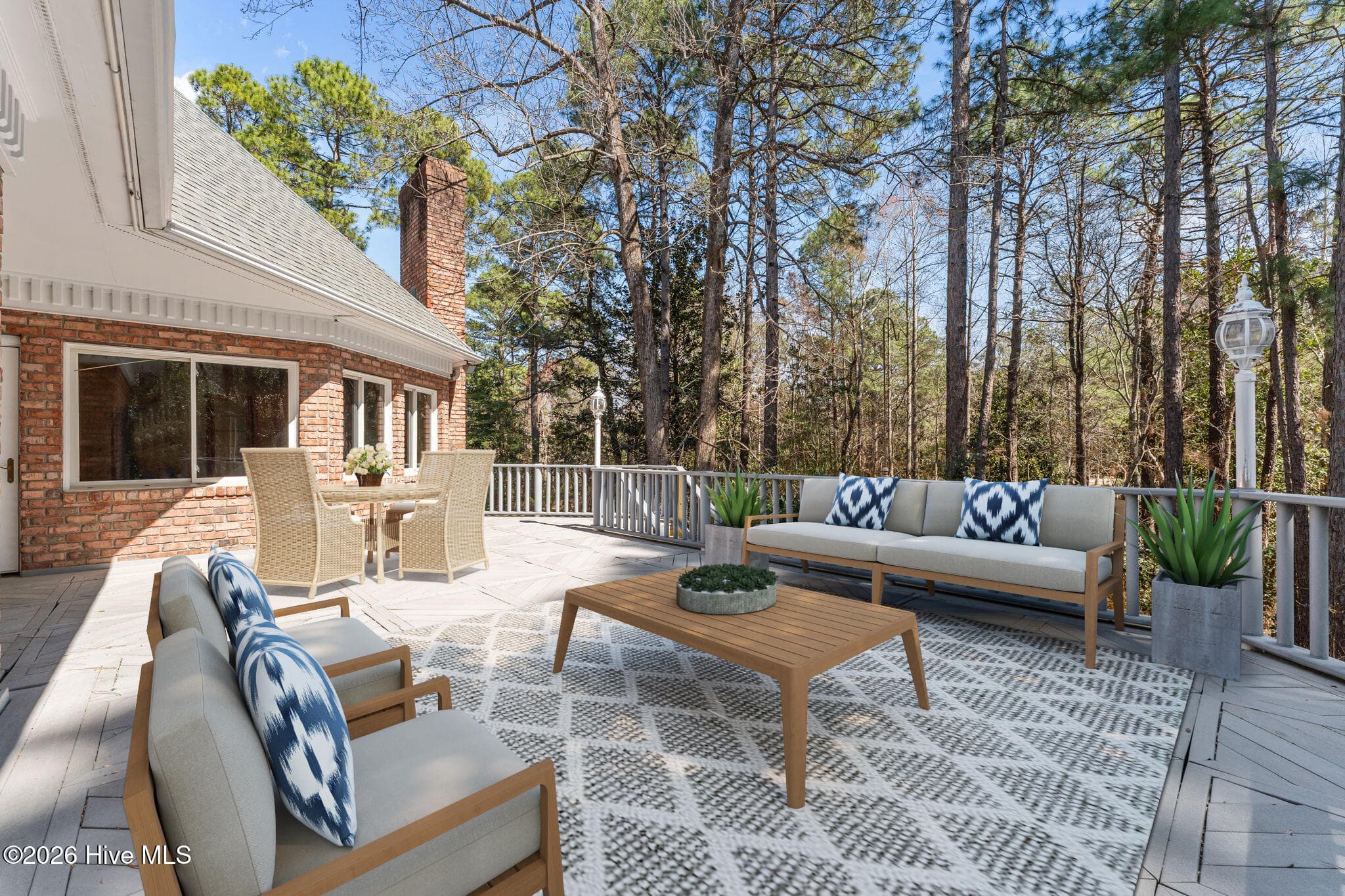 Virtual display of deck. - 22 Lochmere Drive, Pinehurst, NC 28374